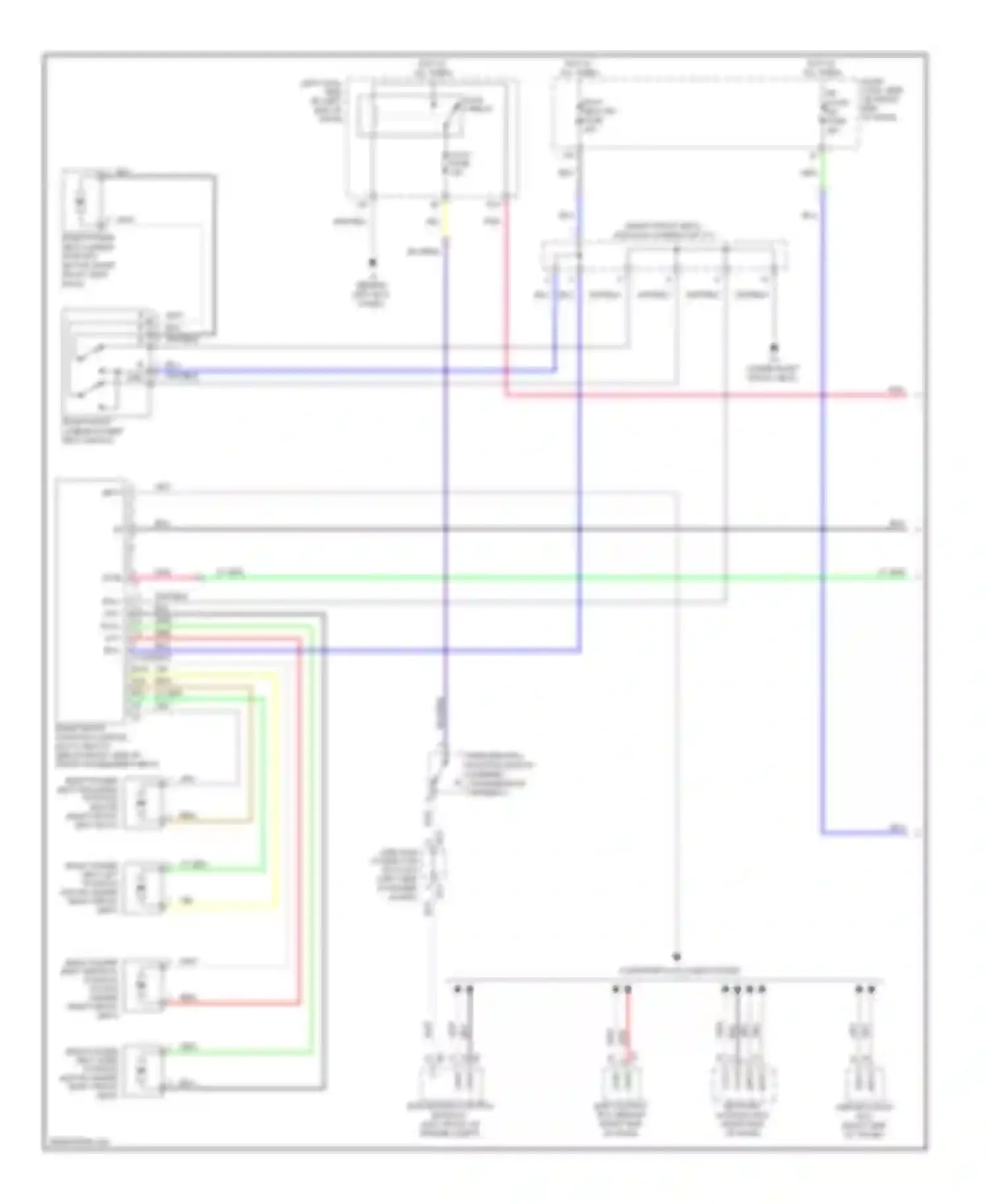 IS Lexus II facelift (2008-2010): Passenger"s memory seat circuit (1 of 2)