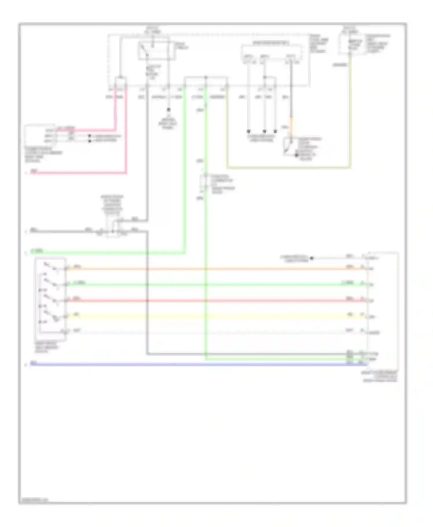 IS Lexus II facelift (2008-2010): Passenger"s memory seat circuit (2 of 2)