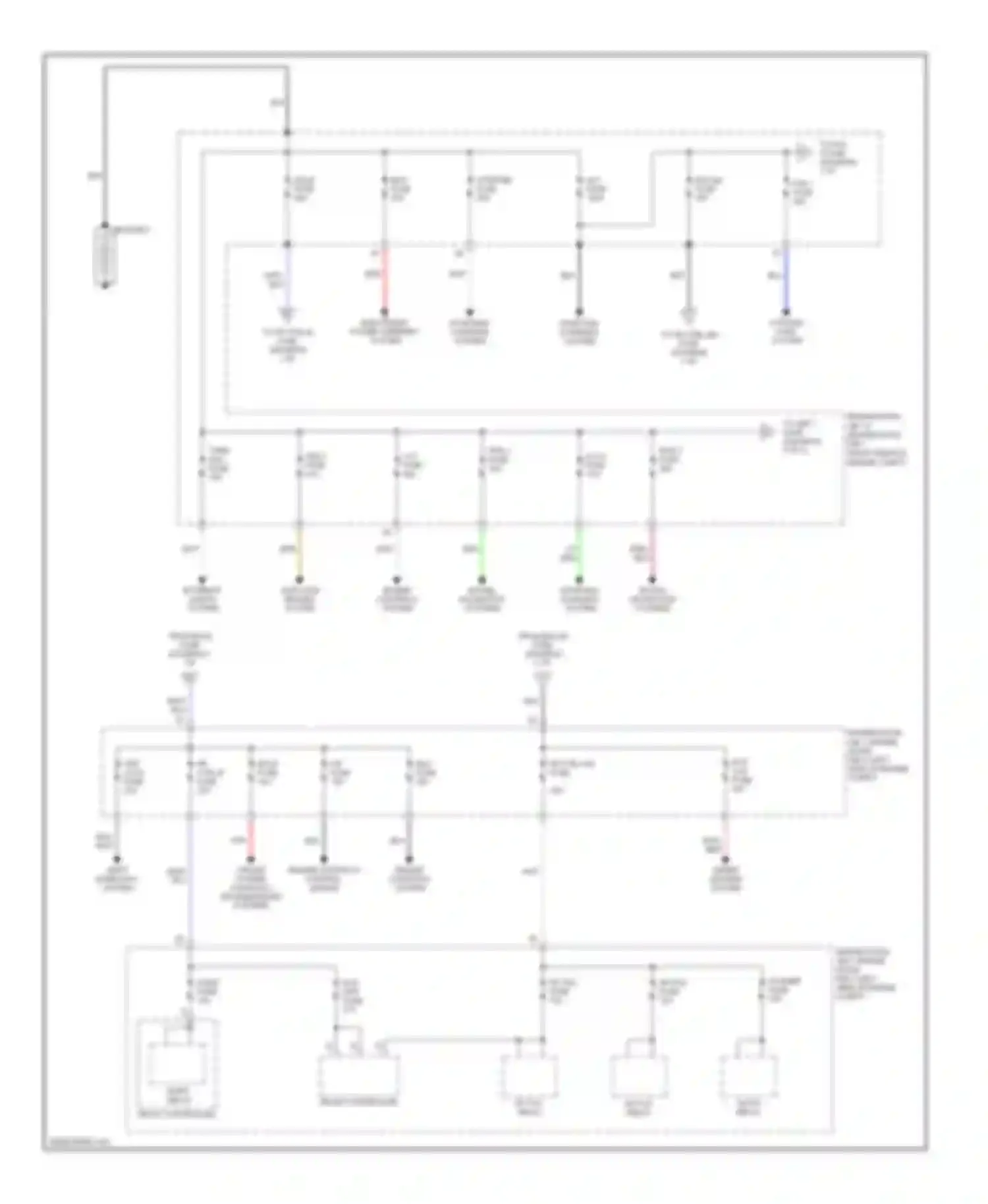 IS Lexus II facelift (2008-2010): Power distribution circuit (1 of 5)