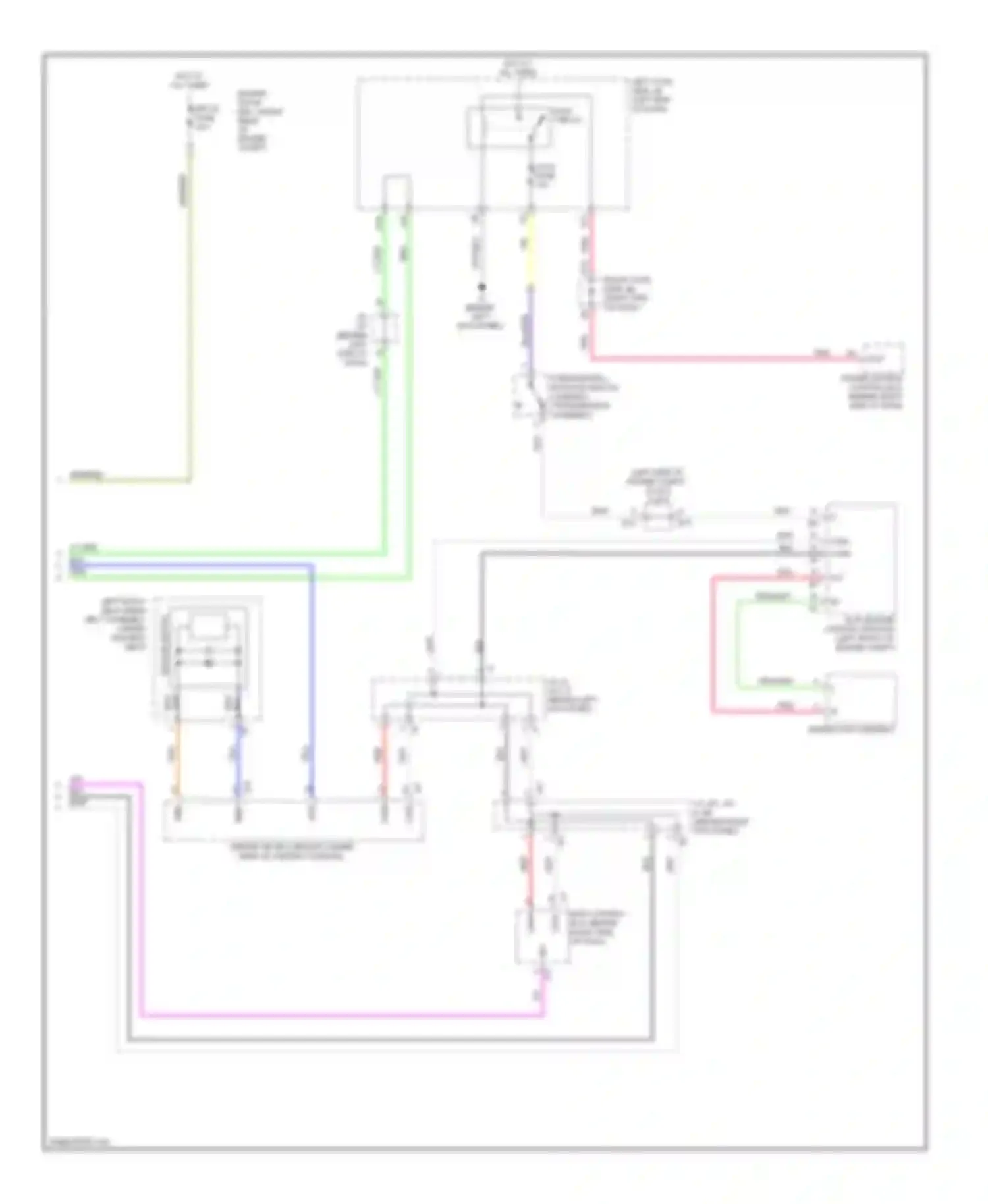 IS Lexus II facelift (2008-2010): Power door locks circuit, without smart key system (3 of 3)