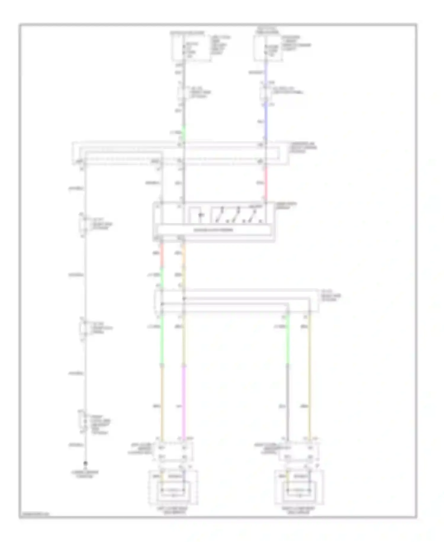 IS Lexus II facelift (2008-2010): Electrochromic mirror circuit