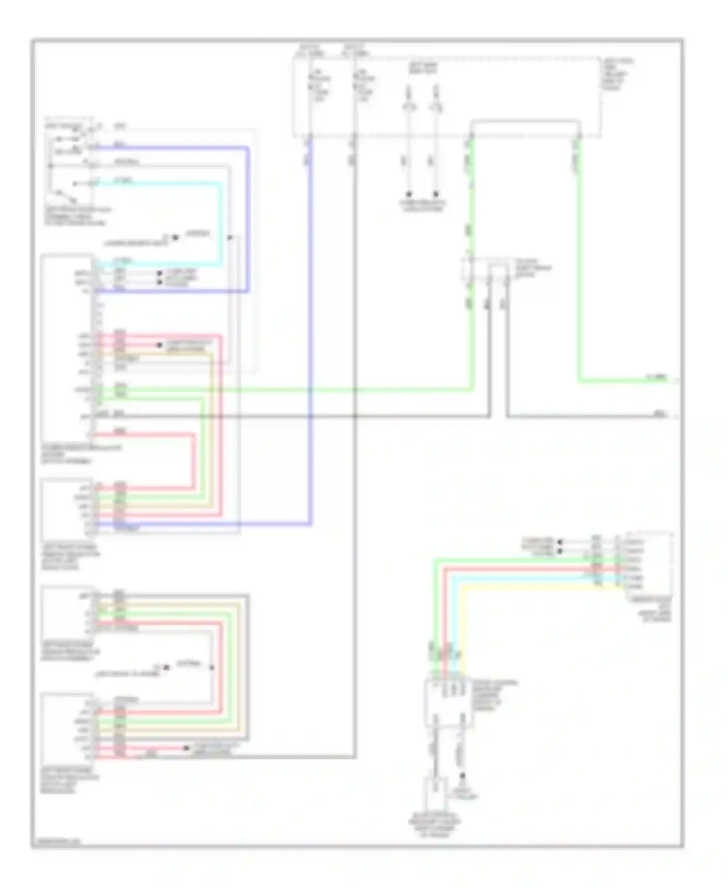 IS Lexus II facelift (2008-2010): Power windows circuit (1 of 2)