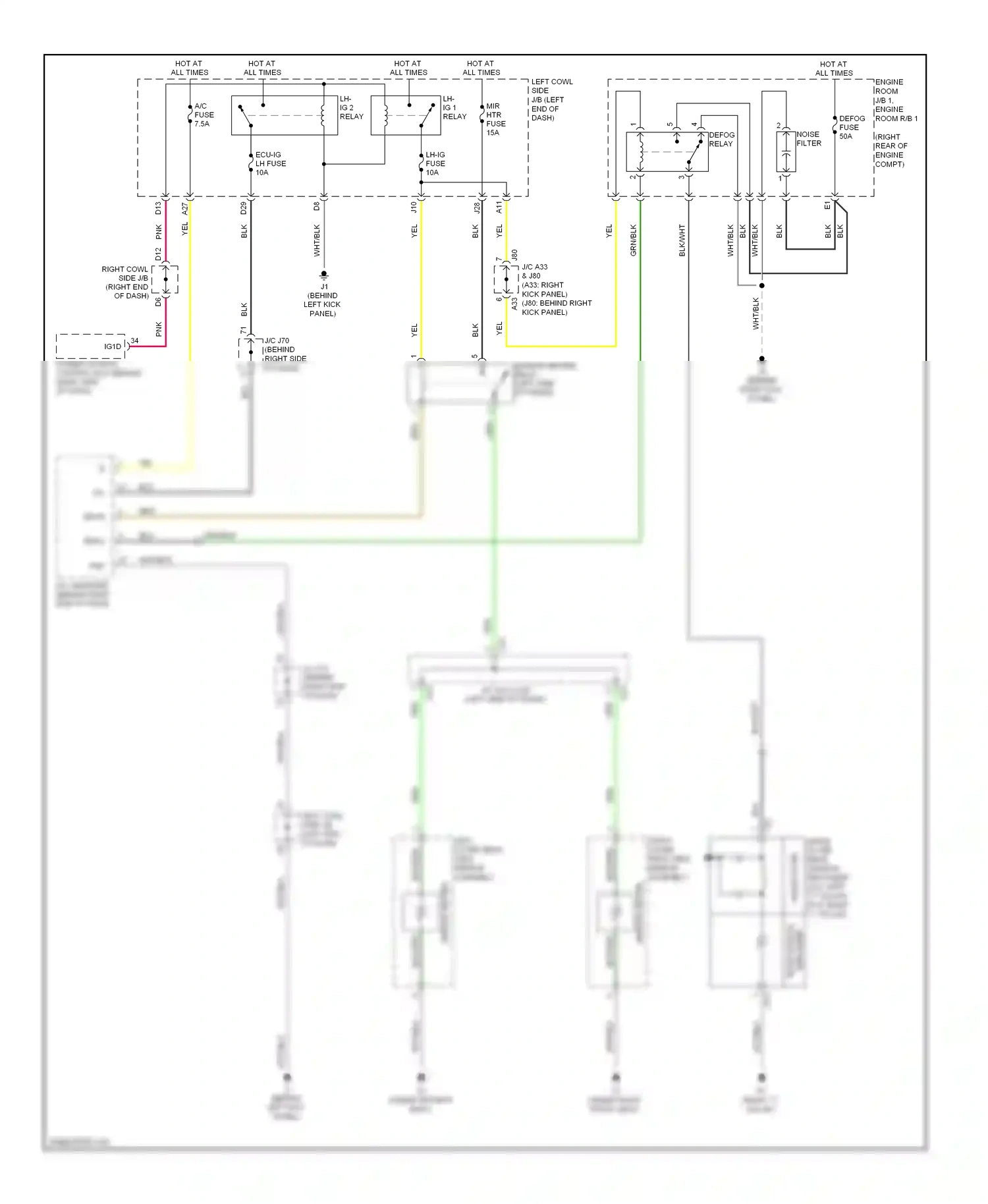 Wiring diagram blk for Lexus IS II facelift (2008-2010) (30 of 136)