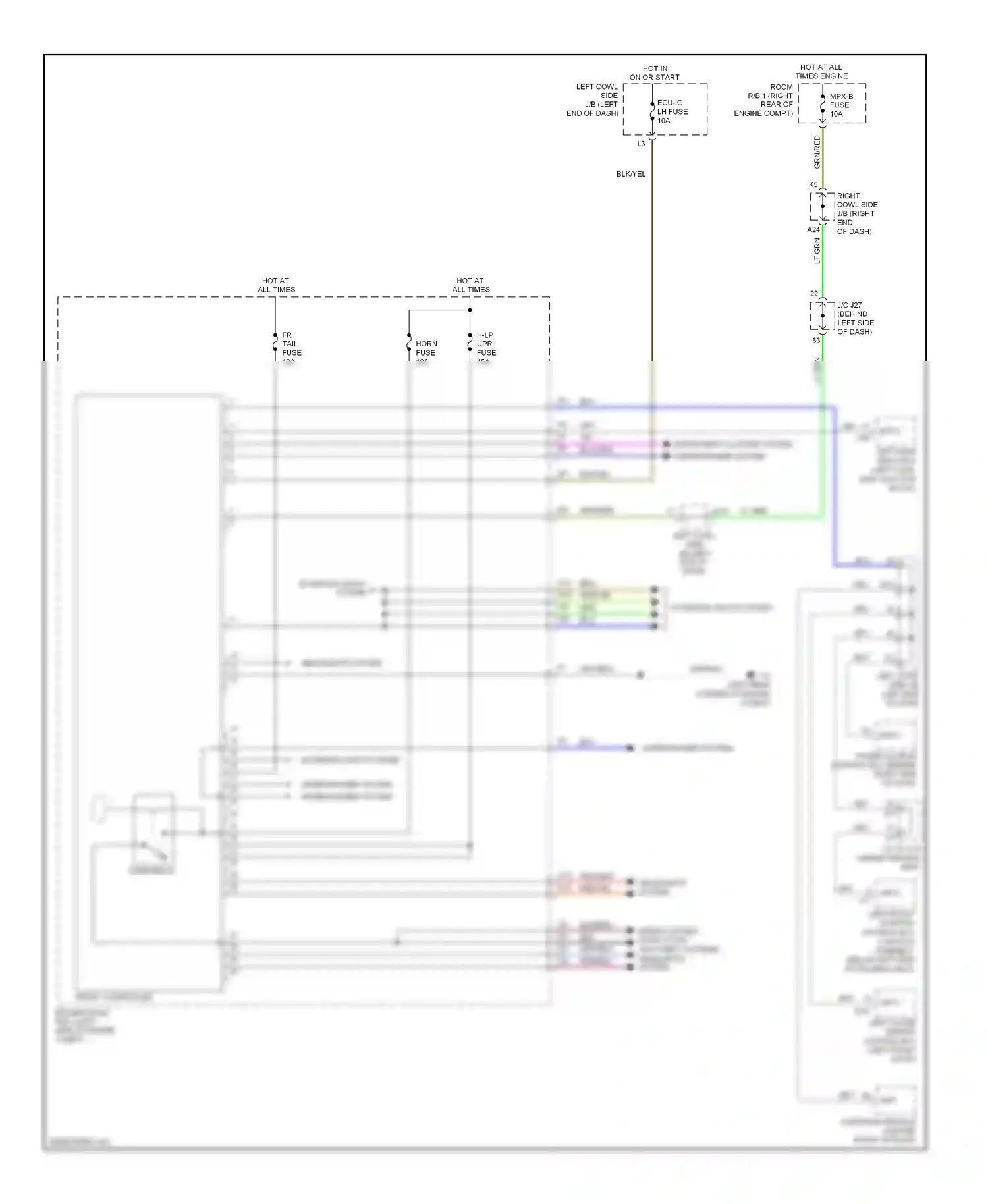 Wiring diagram blk for Lexus IS II facelift (2008-2010) (18 of 136)