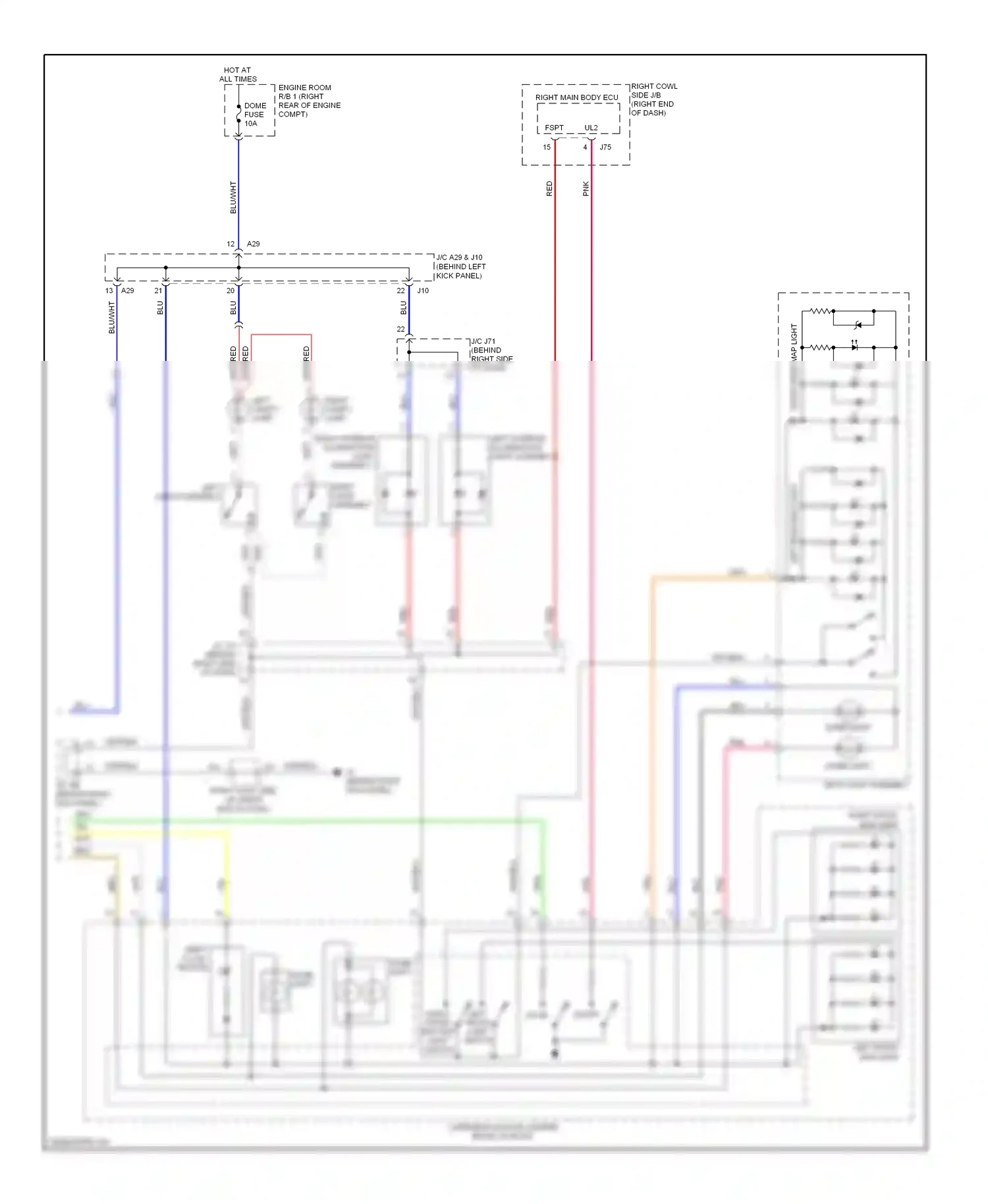 Wiring diagram blk for Lexus IS II facelift (2008-2010) (52 of 136)
