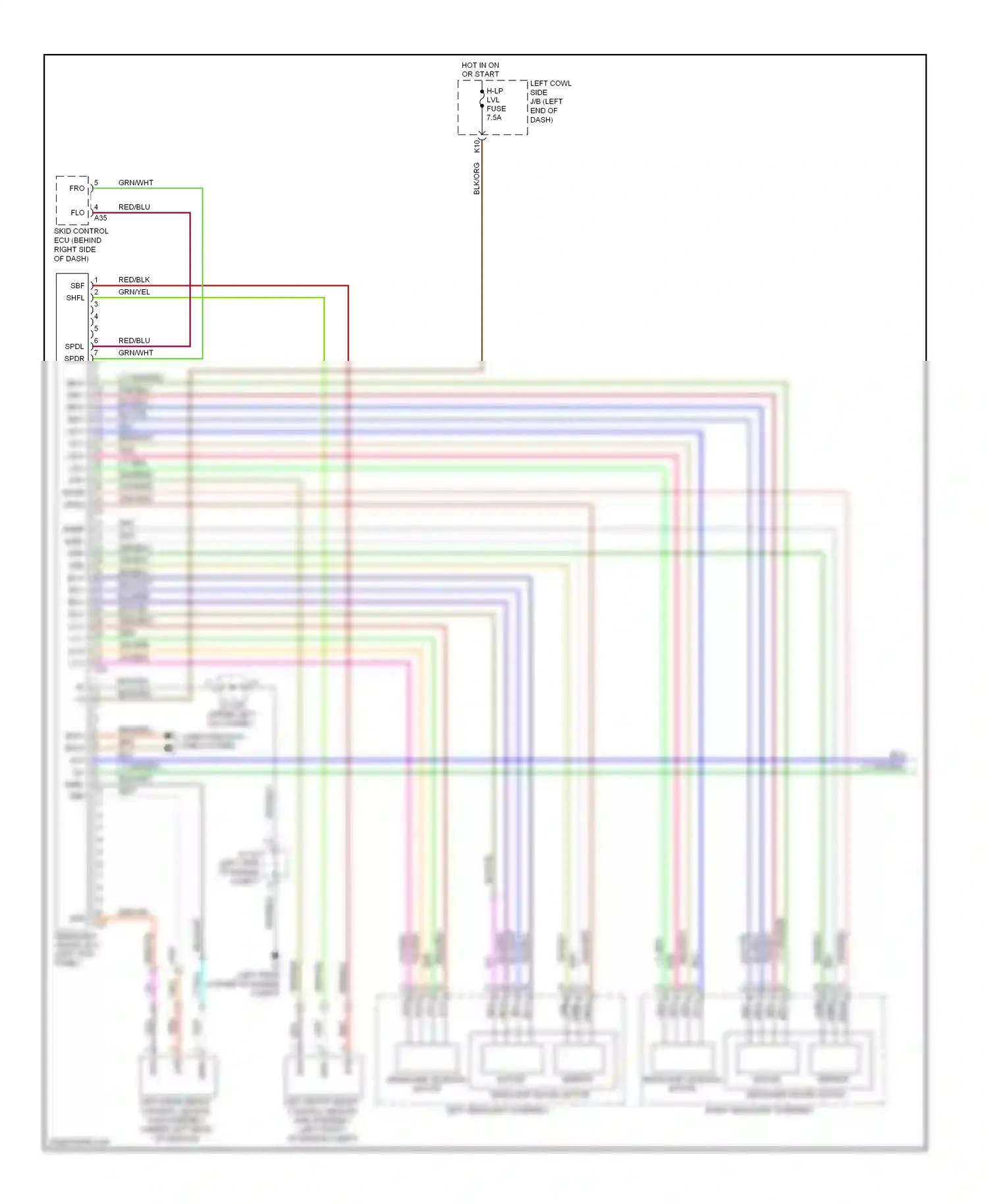 Wiring diagram blk/blu for Lexus IS II facelift (2008-2010) (1 of 17)