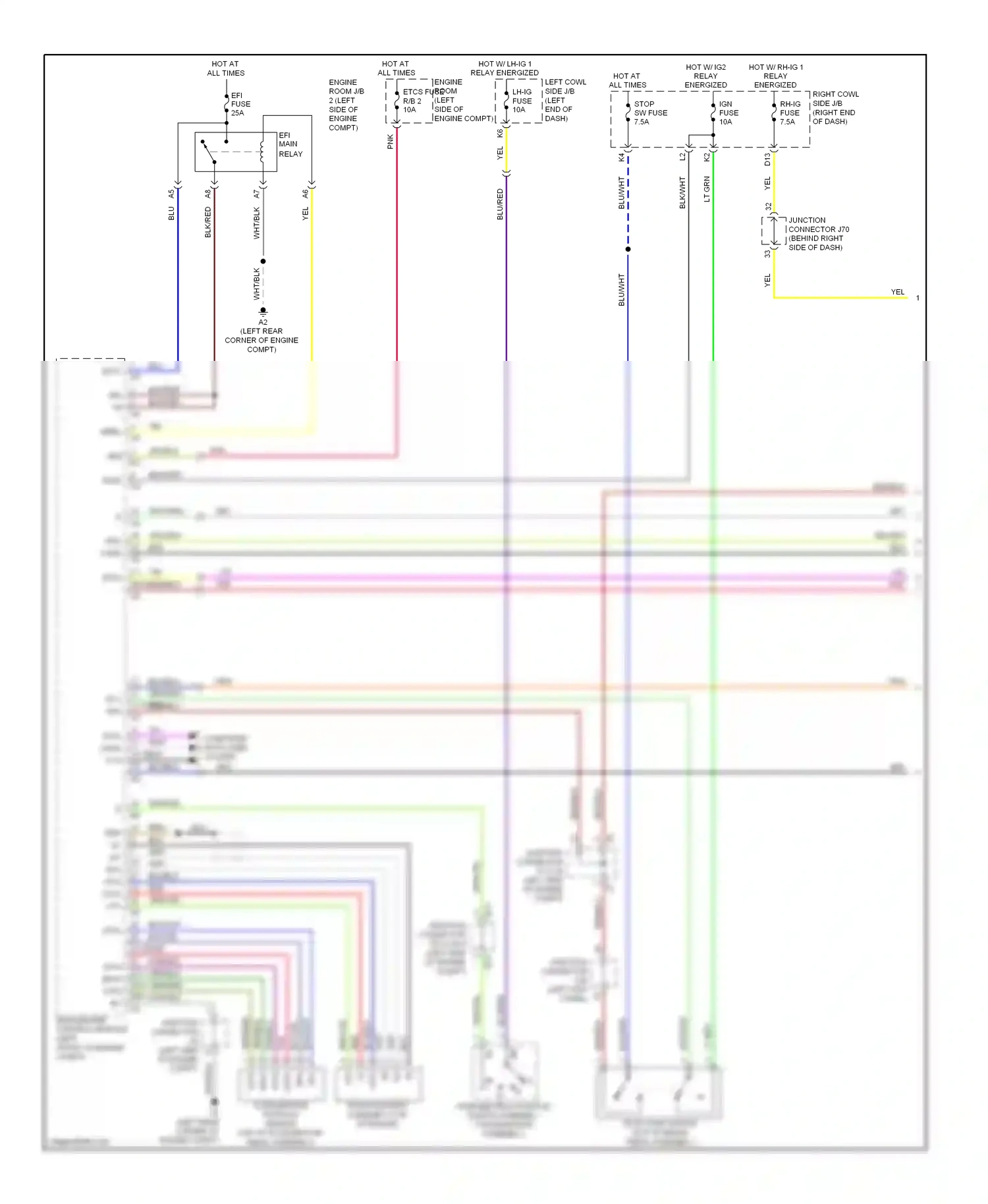 Wiring diagram blk/blu for Lexus IS II facelift (2008-2010) (12 of 17)