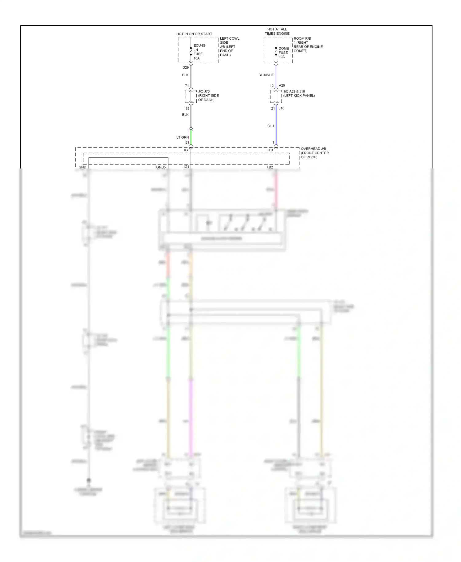 Wiring diagram blk/blu for Lexus IS II facelift (2008-2010) (6 of 17)