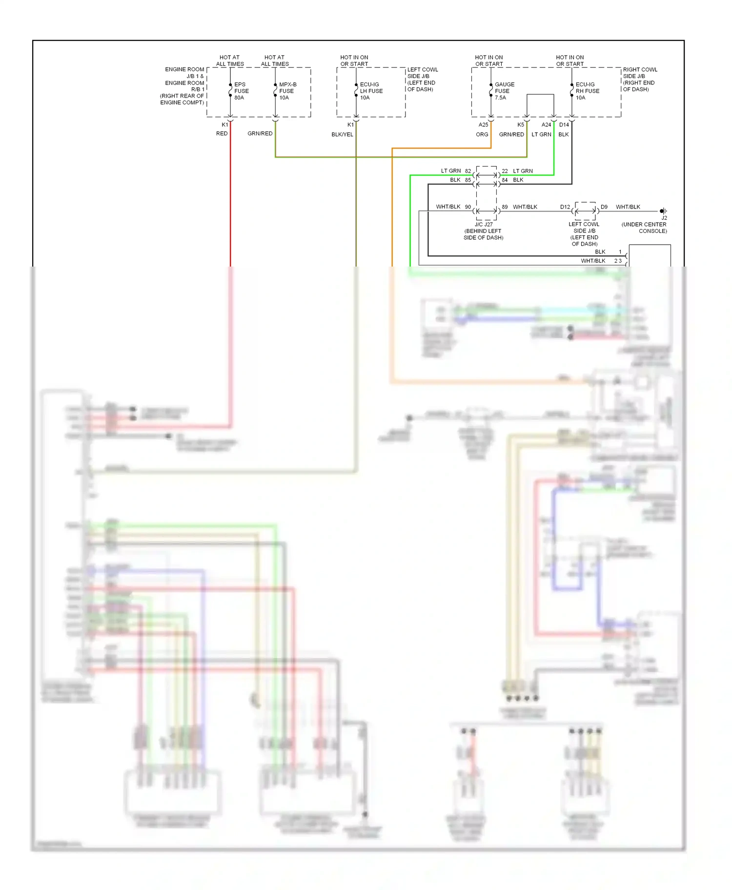 Wiring diagram blk/yel for Lexus IS II facelift (2008-2010) (8 of 25)