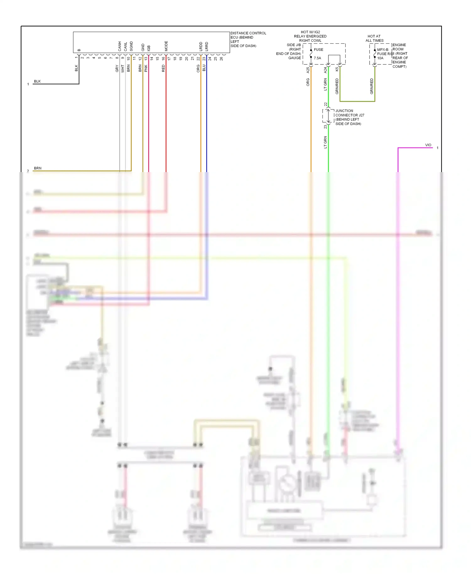 Wiring diagram blu for Lexus IS II facelift (2008-2010) (114 of 125)