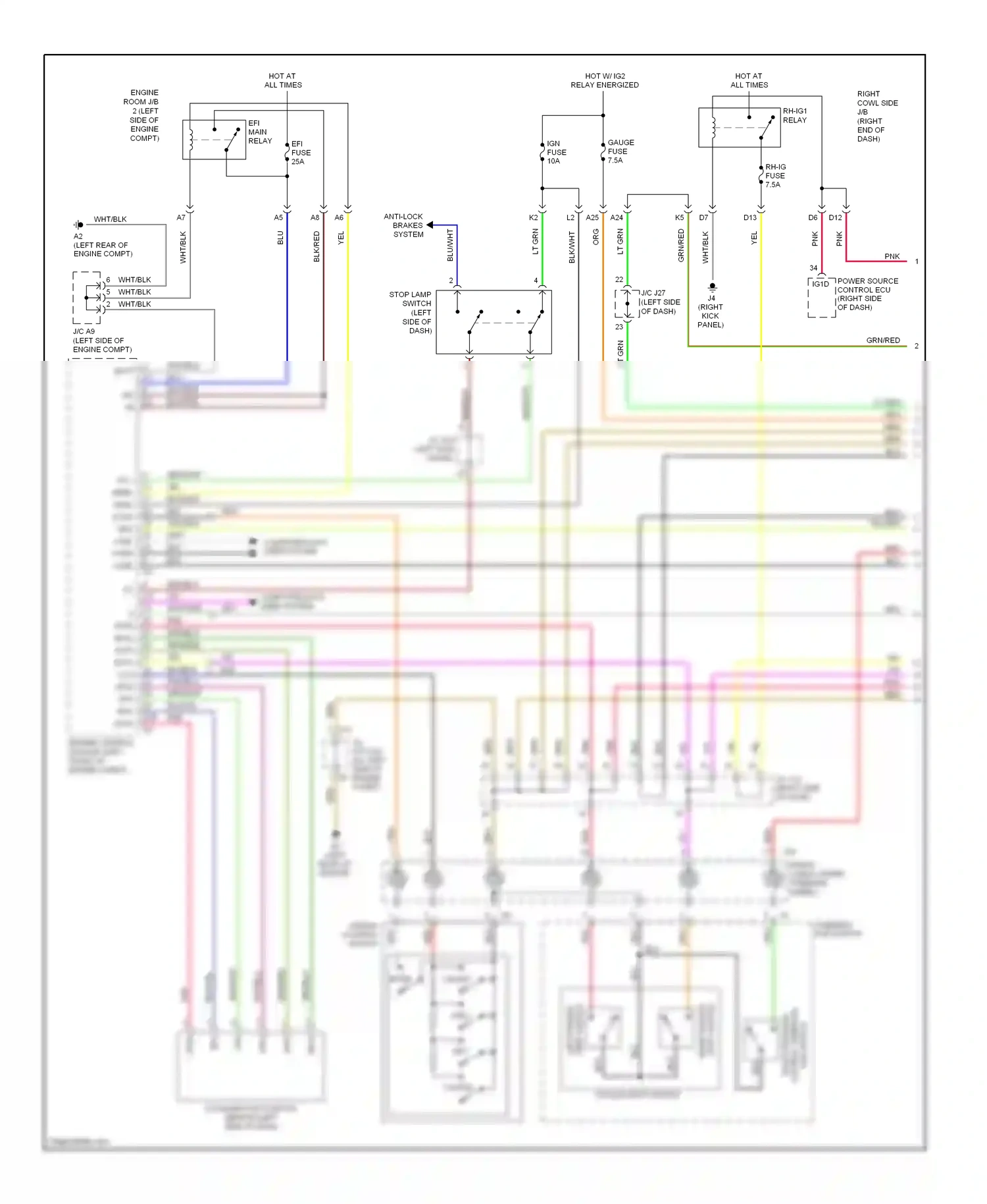 Wiring diagram blu/blk for Lexus IS II facelift (2008-2010) (6 of 28)