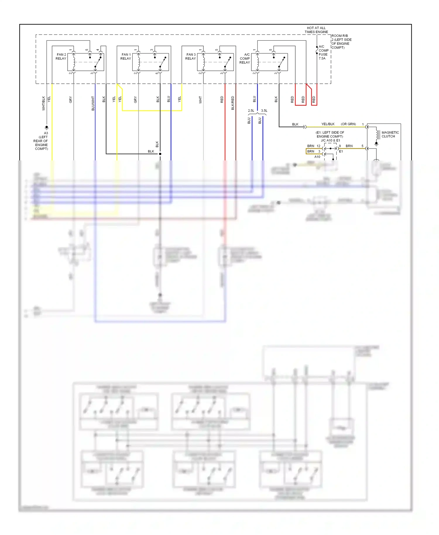 Wiring diagram blu/wht for Lexus IS II facelift (2008-2010) (5 of 43)