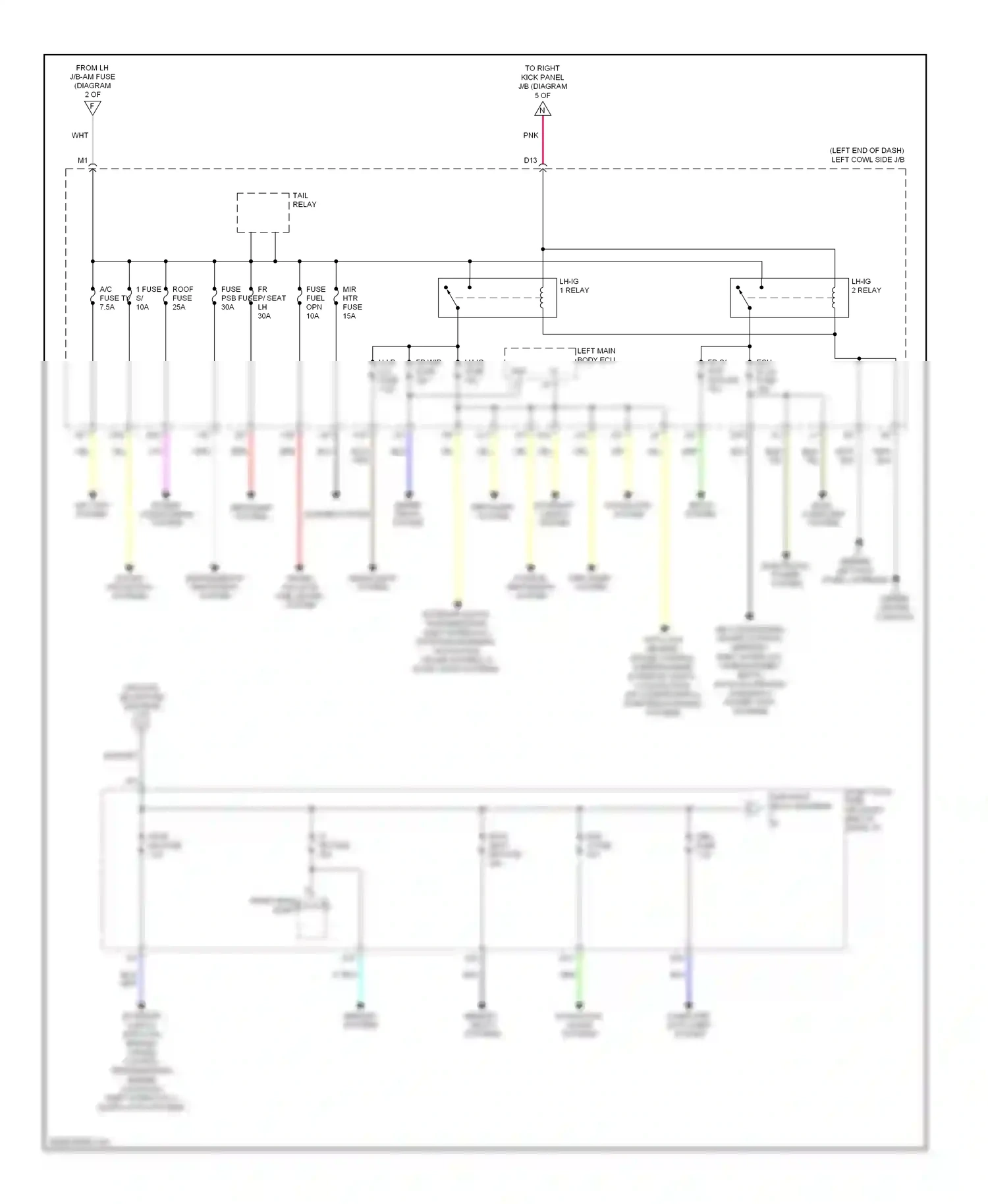 Wiring diagram body computer system for Lexus IS II facelift (2008-2010) (1 of 1)