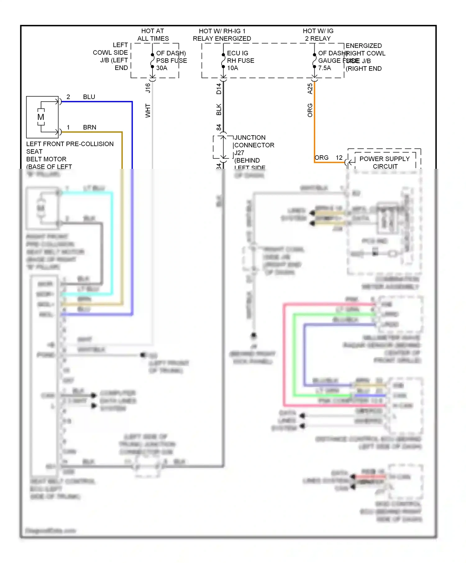 Wiring diagram brn for Lexus IS II facelift (2008-2010) (85 of 120)