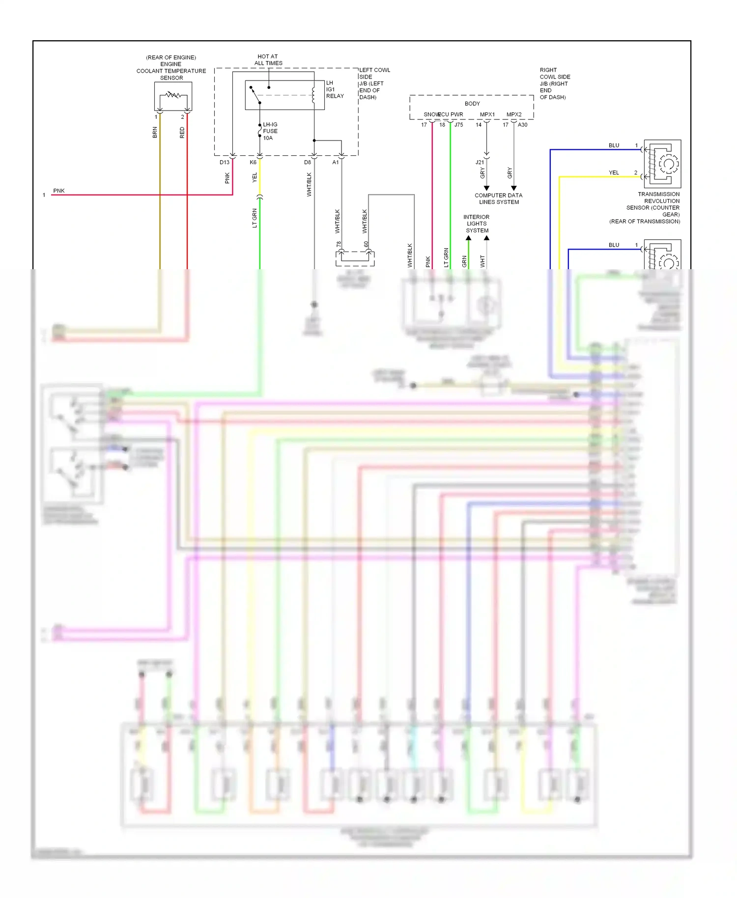 Wiring diagram brn for Lexus IS II facelift (2008-2010) (91 of 120)
