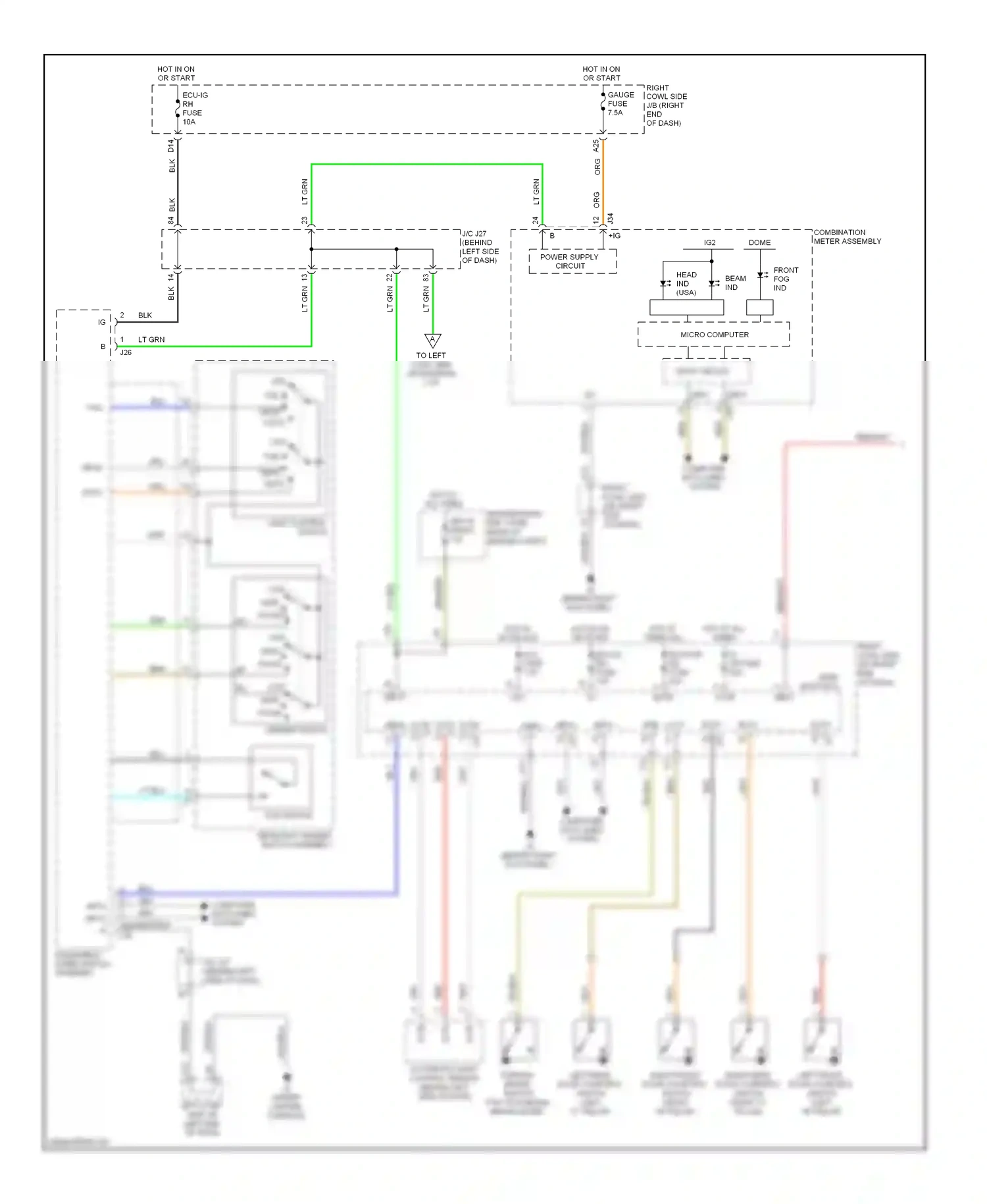 Wiring diagram computer data lines system for Lexus IS II facelift (2008-2010) (24 of 81)
