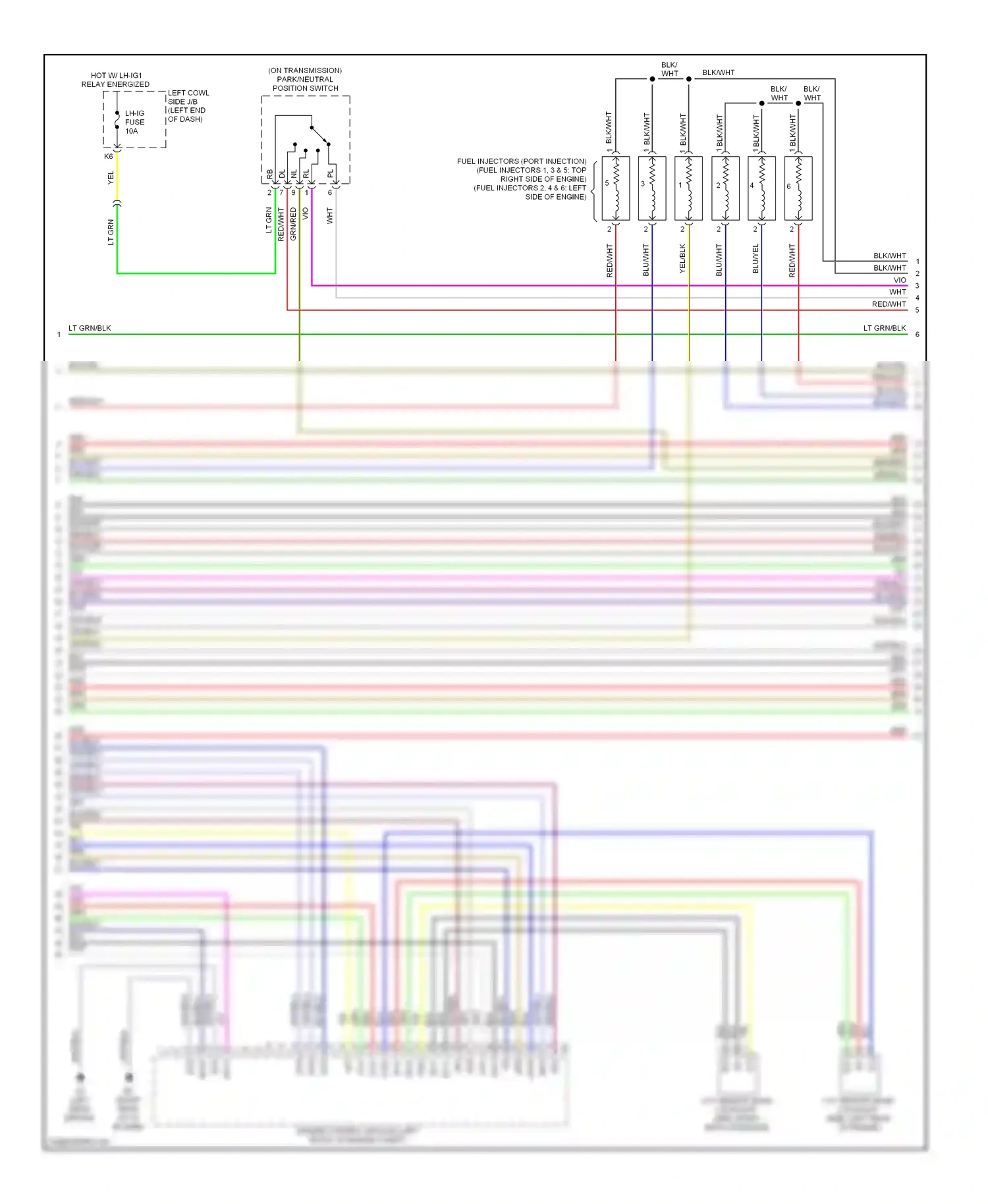 Wiring diagram ex+ for Lexus IS II facelift (2008-2010) (3 of 4)