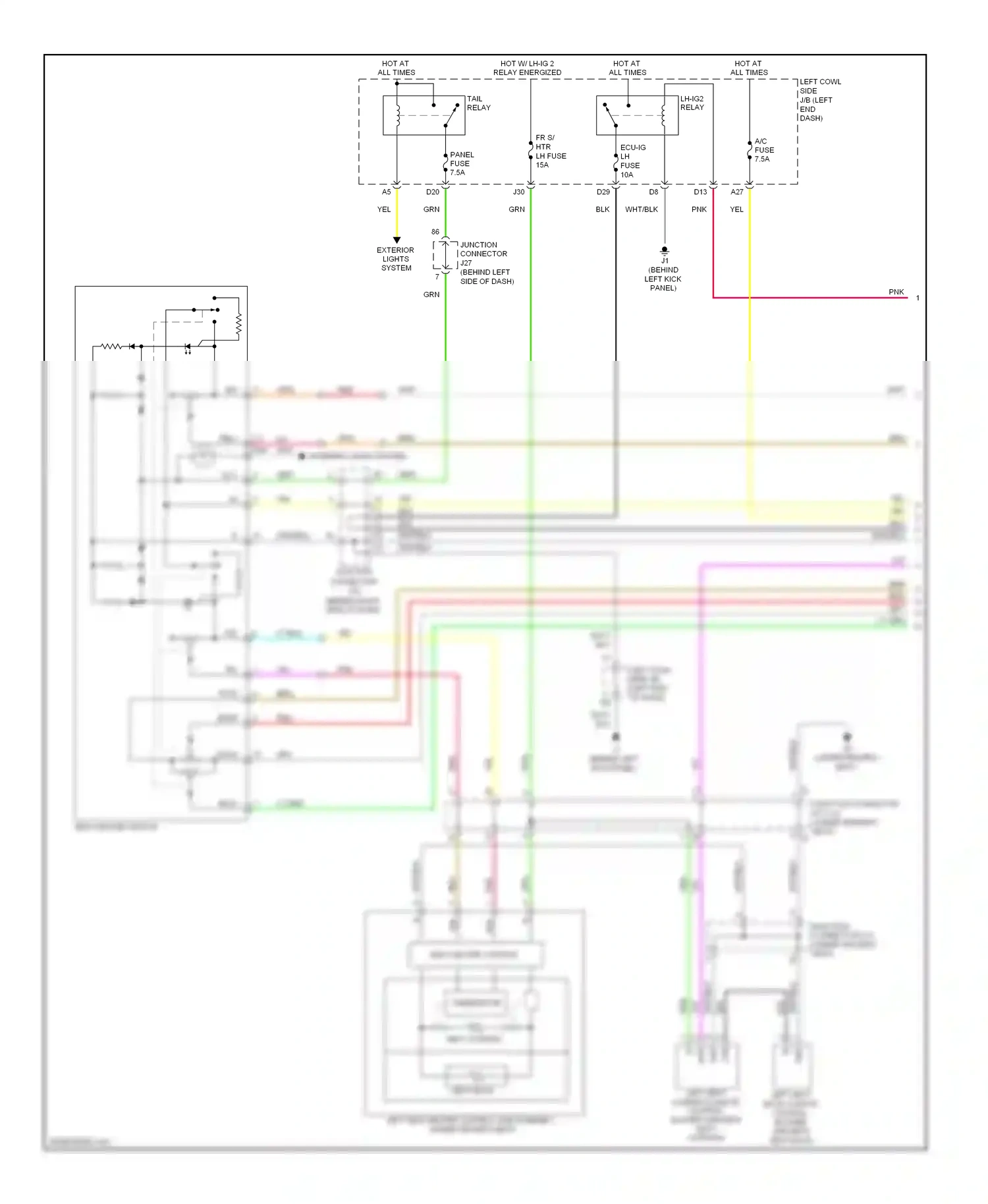 Wiring diagram grn for Lexus IS II facelift (2008-2010) (71 of 123)