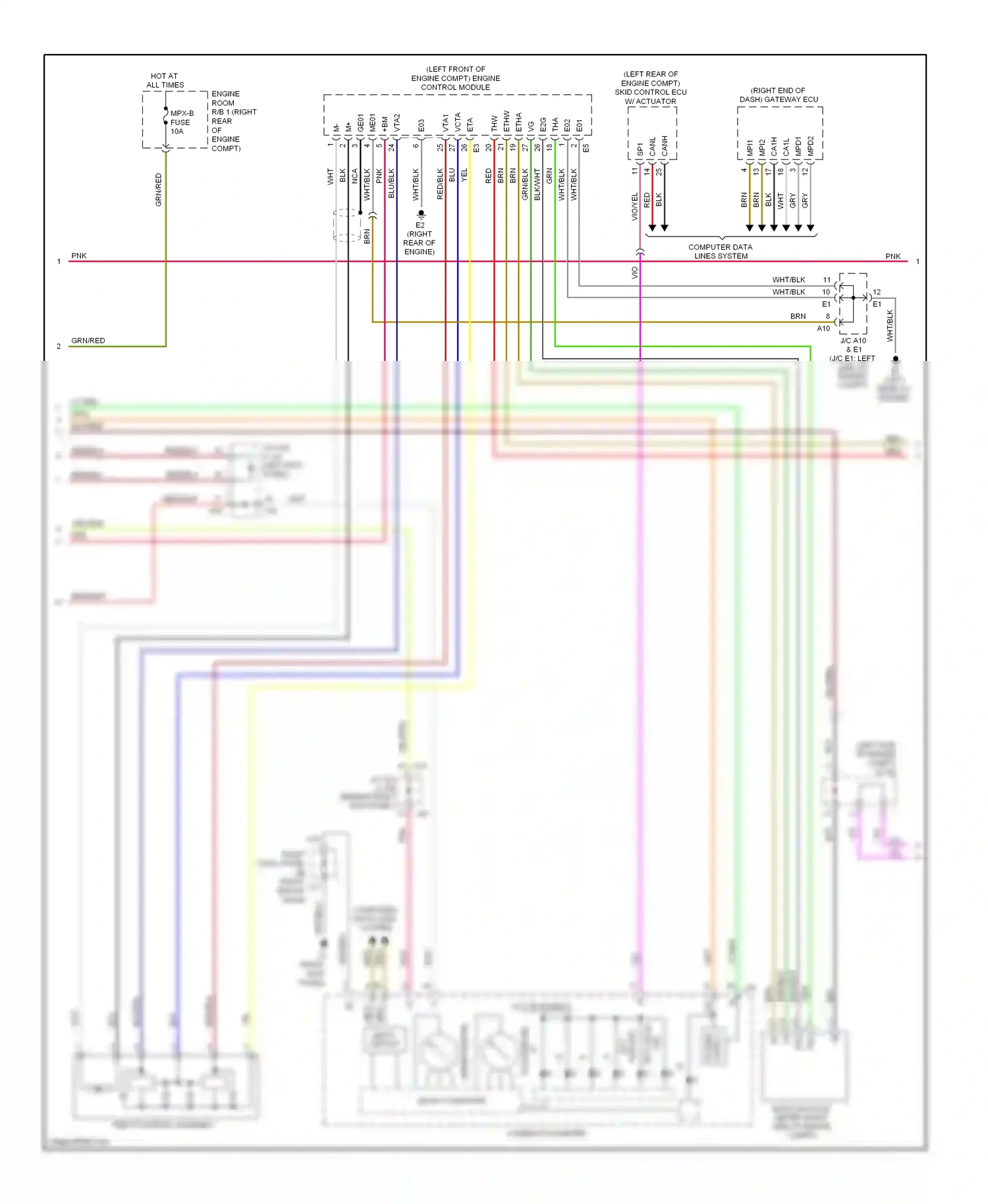 Wiring diagram grn/blk for Lexus IS II facelift (2008-2010) (12 of 27)