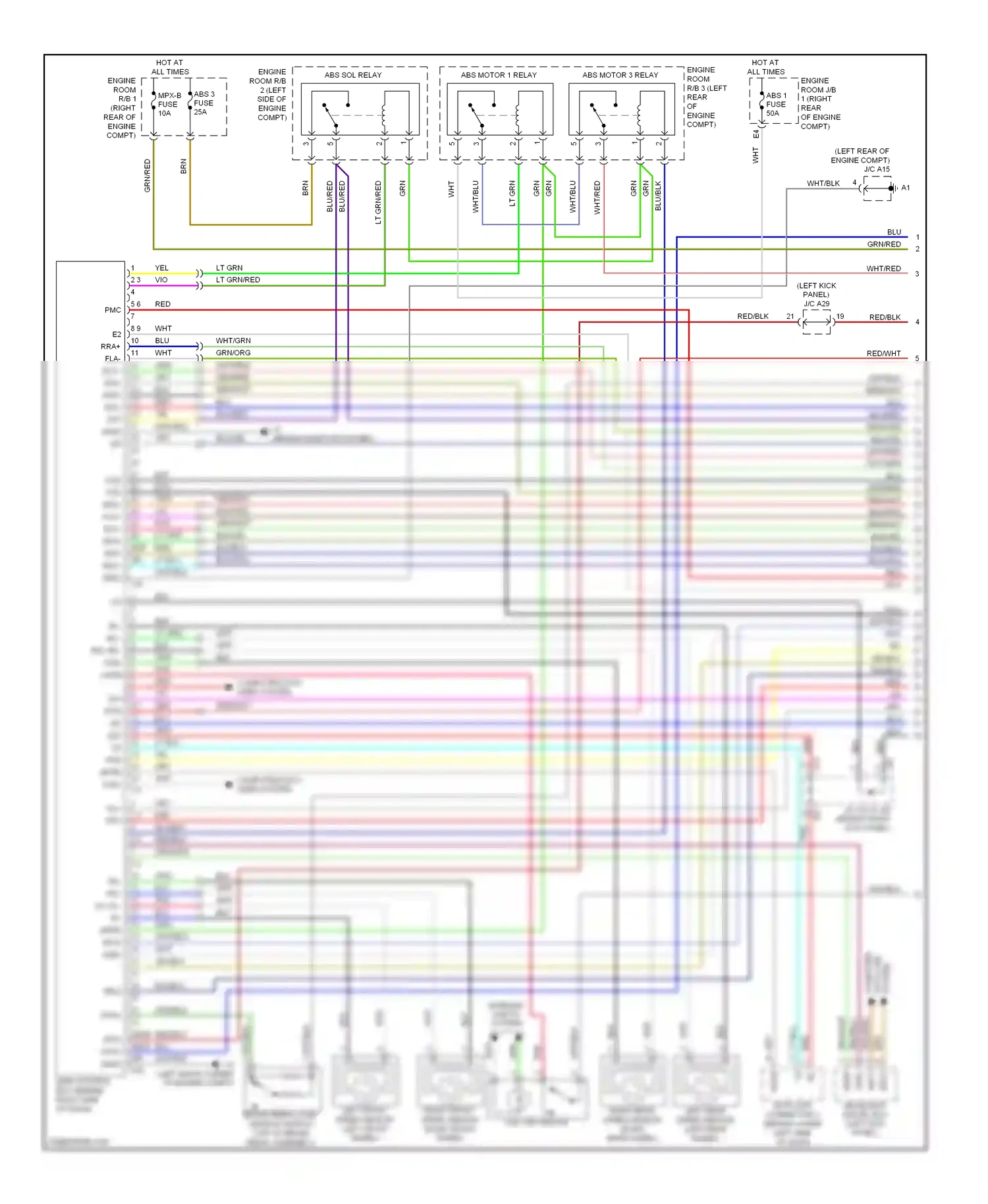 Wiring diagram grn/red for Lexus IS II facelift (2008-2010) (1 of 67)