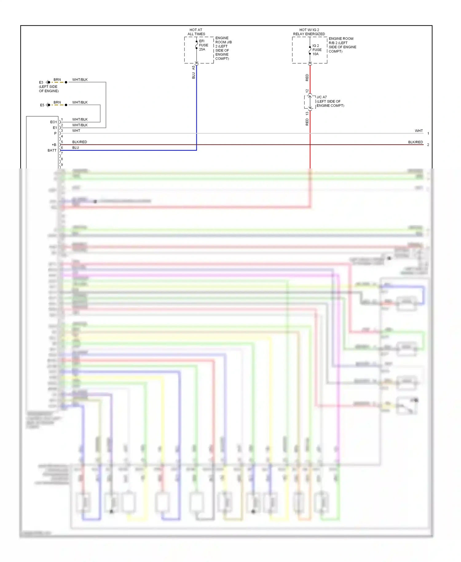 Wiring diagram grn/yel for Lexus IS II facelift (2008-2010) (11 of 16)