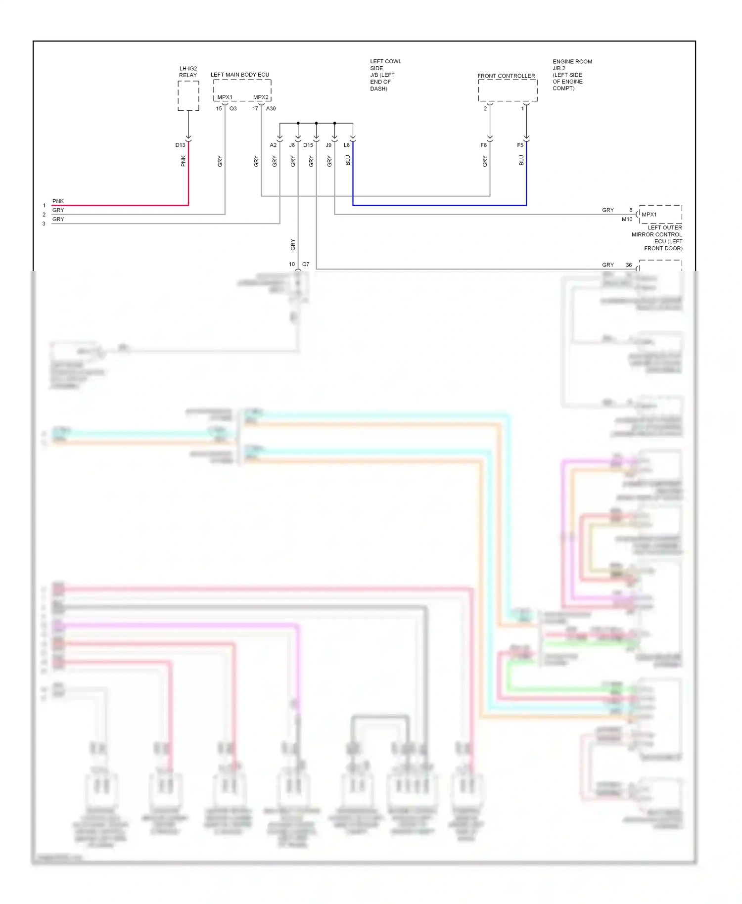 Wiring diagram gry for Lexus IS II facelift (2008-2010) (27 of 110)