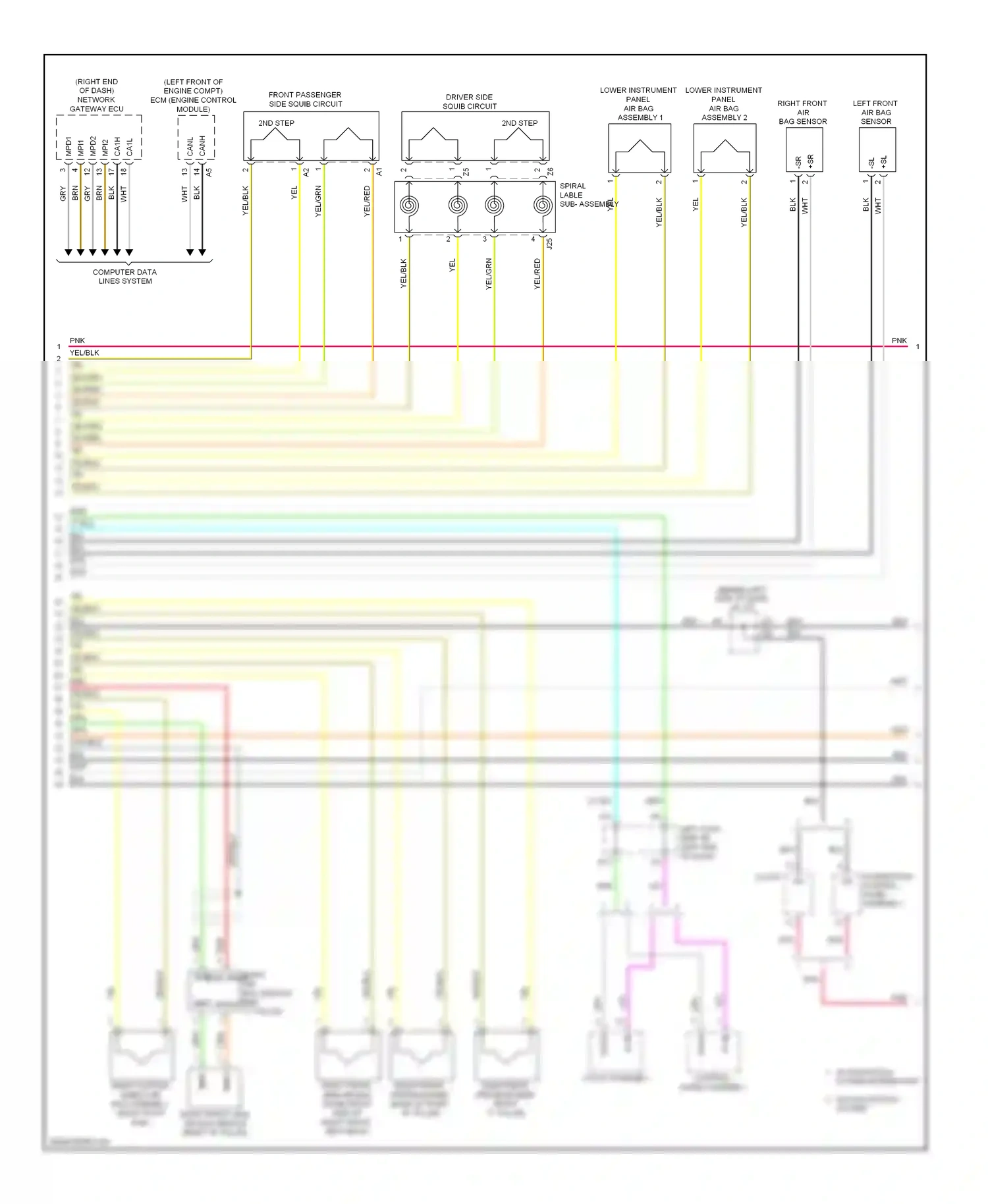 Wiring diagram integration control, panel assembly ig+ for Lexus IS II facelift (2008-2010) (1 of 1)