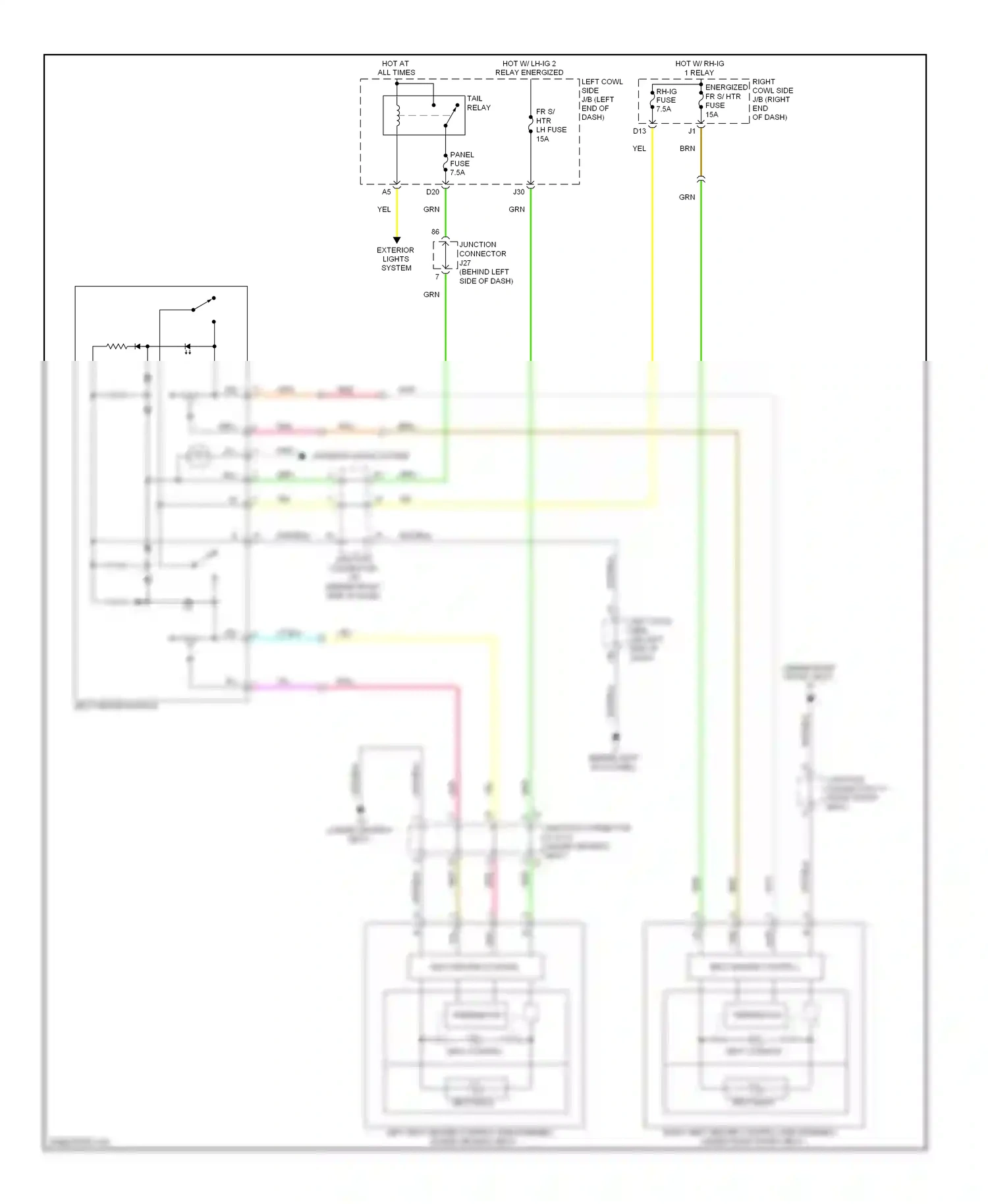Wiring diagram junction connector for Lexus IS II facelift (2008-2010) (14 of 26)