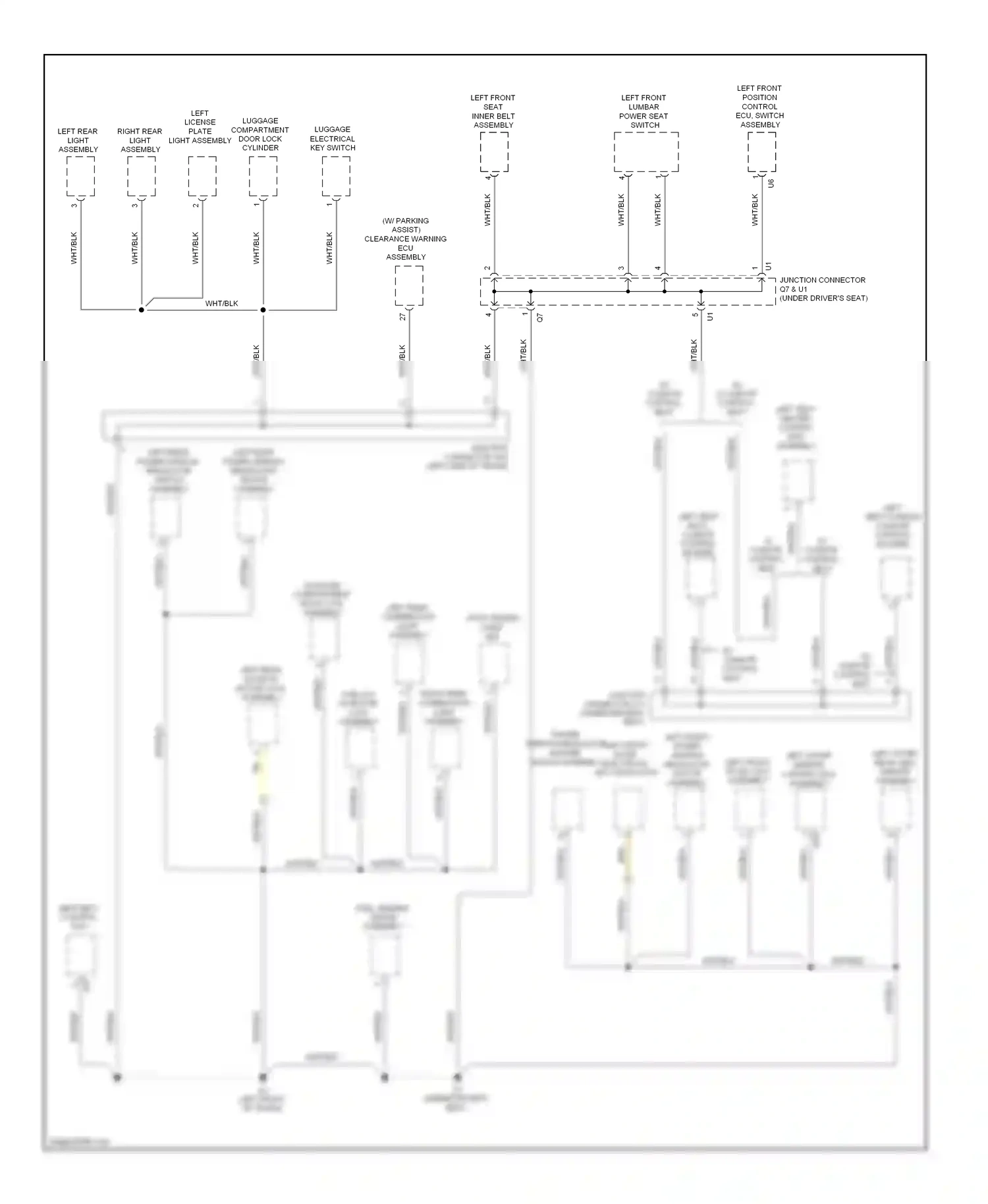 Wiring diagram junction connector for Lexus IS II facelift (2008-2010) (10 of 26)