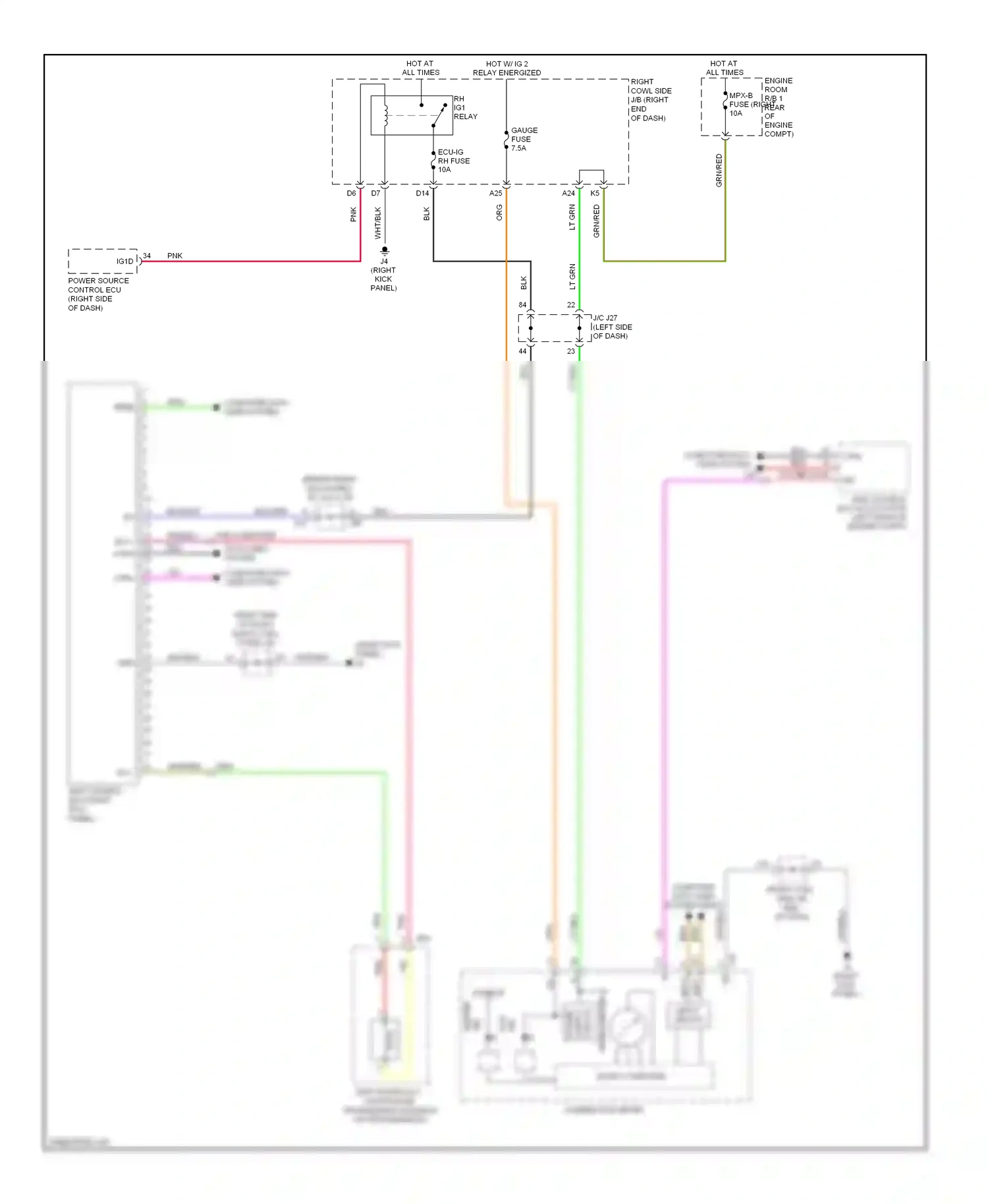 Wiring diagram pnk for Lexus IS II facelift (2008-2010) (71 of 111)