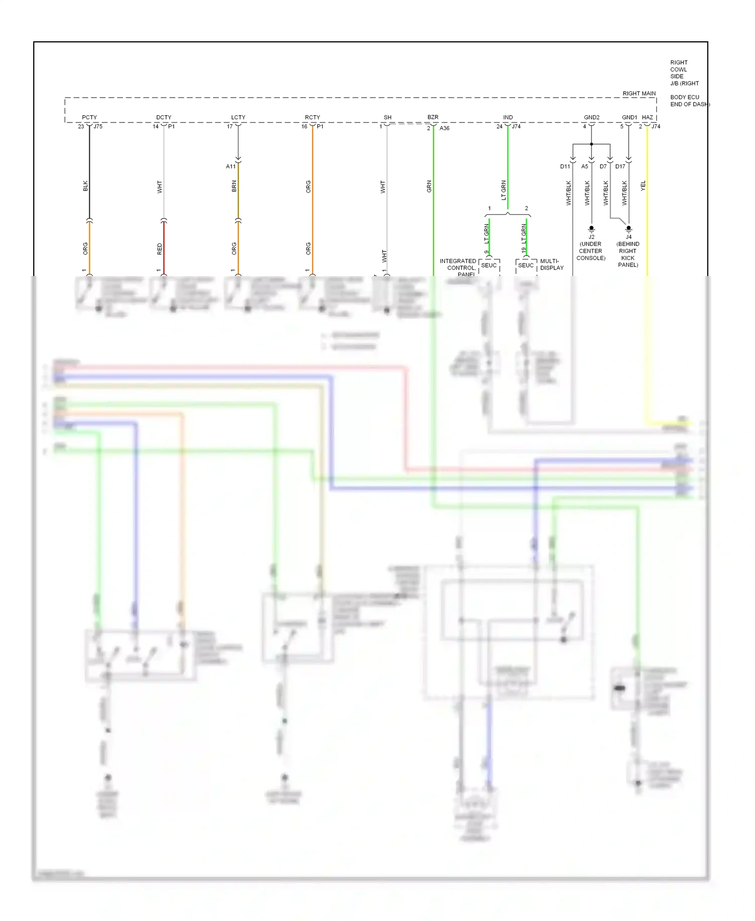 Wiring diagram red for Lexus IS II facelift (2008-2010) (5 of 128)