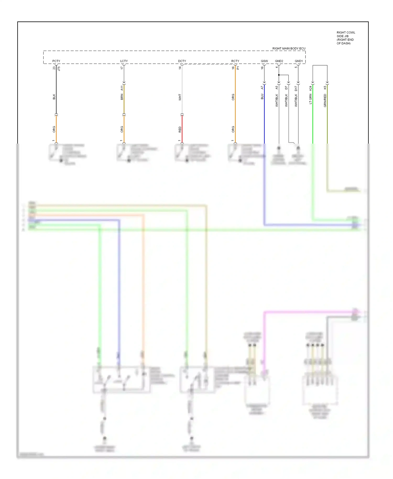 Wiring diagram red for Lexus IS II facelift (2008-2010) (78 of 128)