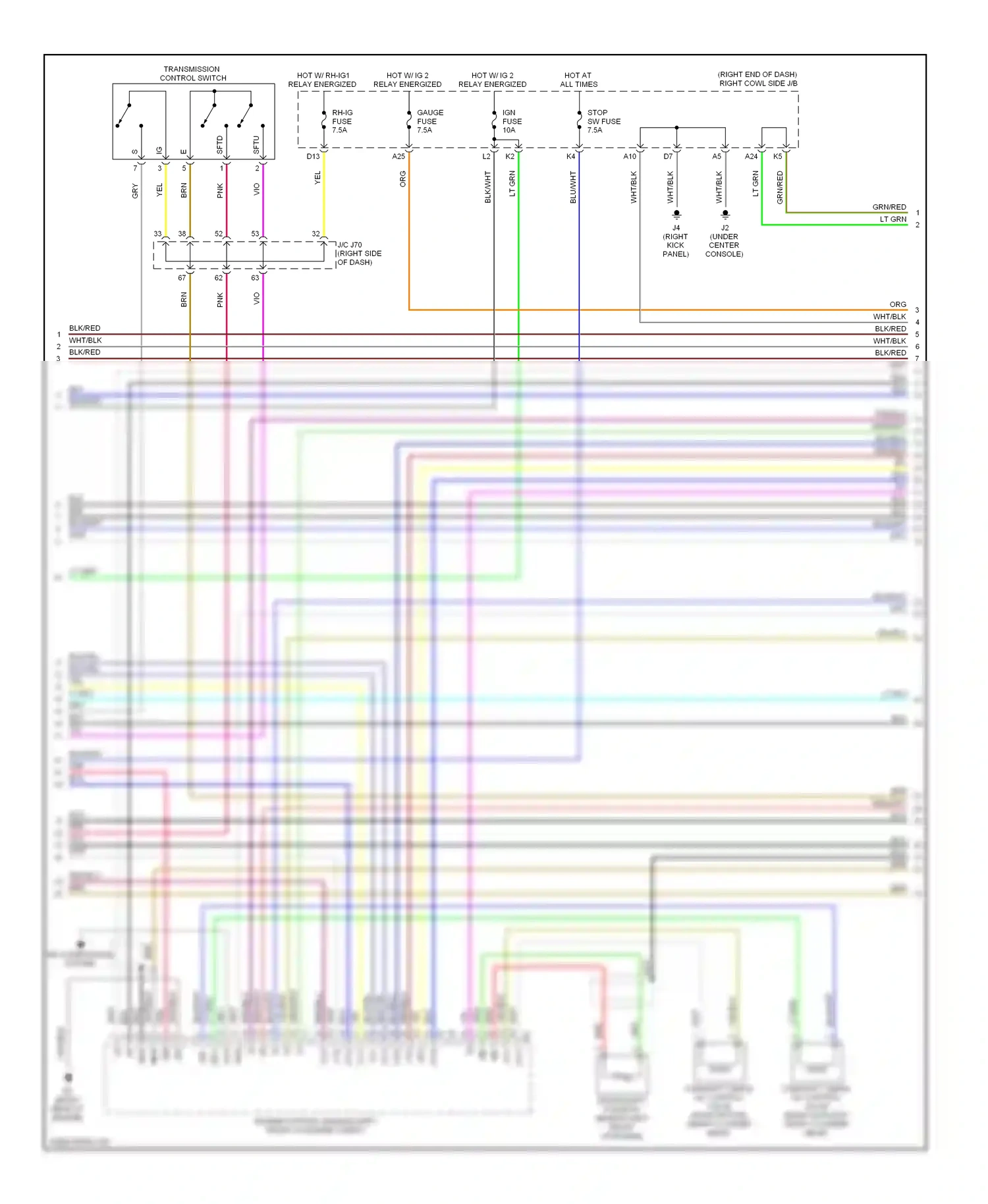 Wiring diagram red/blu for Lexus IS II facelift (2008-2010) (14 of 24)