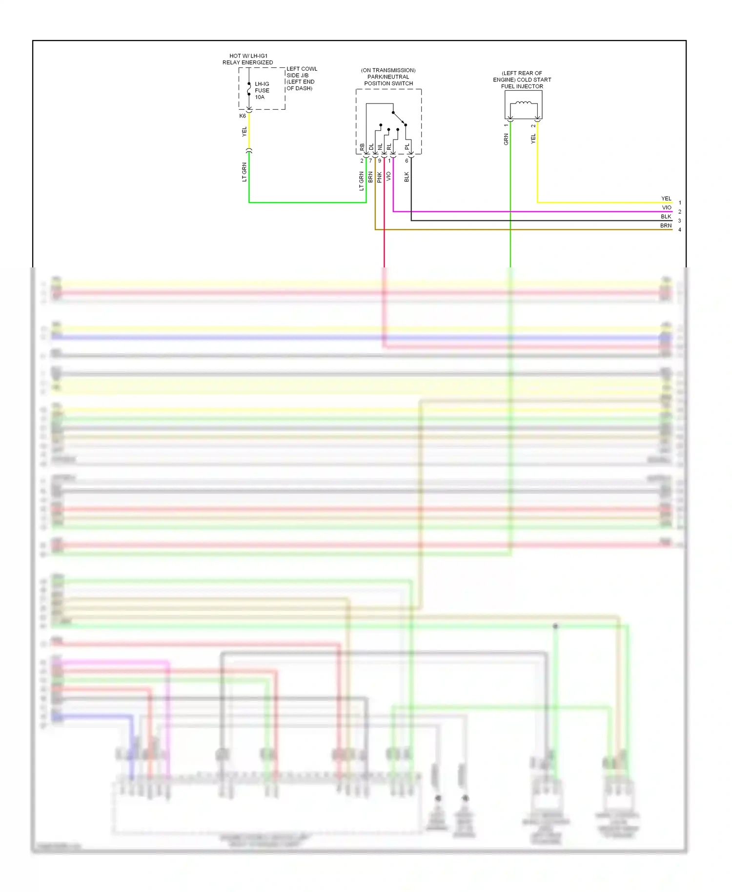 Wiring diagram relay energized for Lexus IS II facelift (2008-2010) (10 of 16)