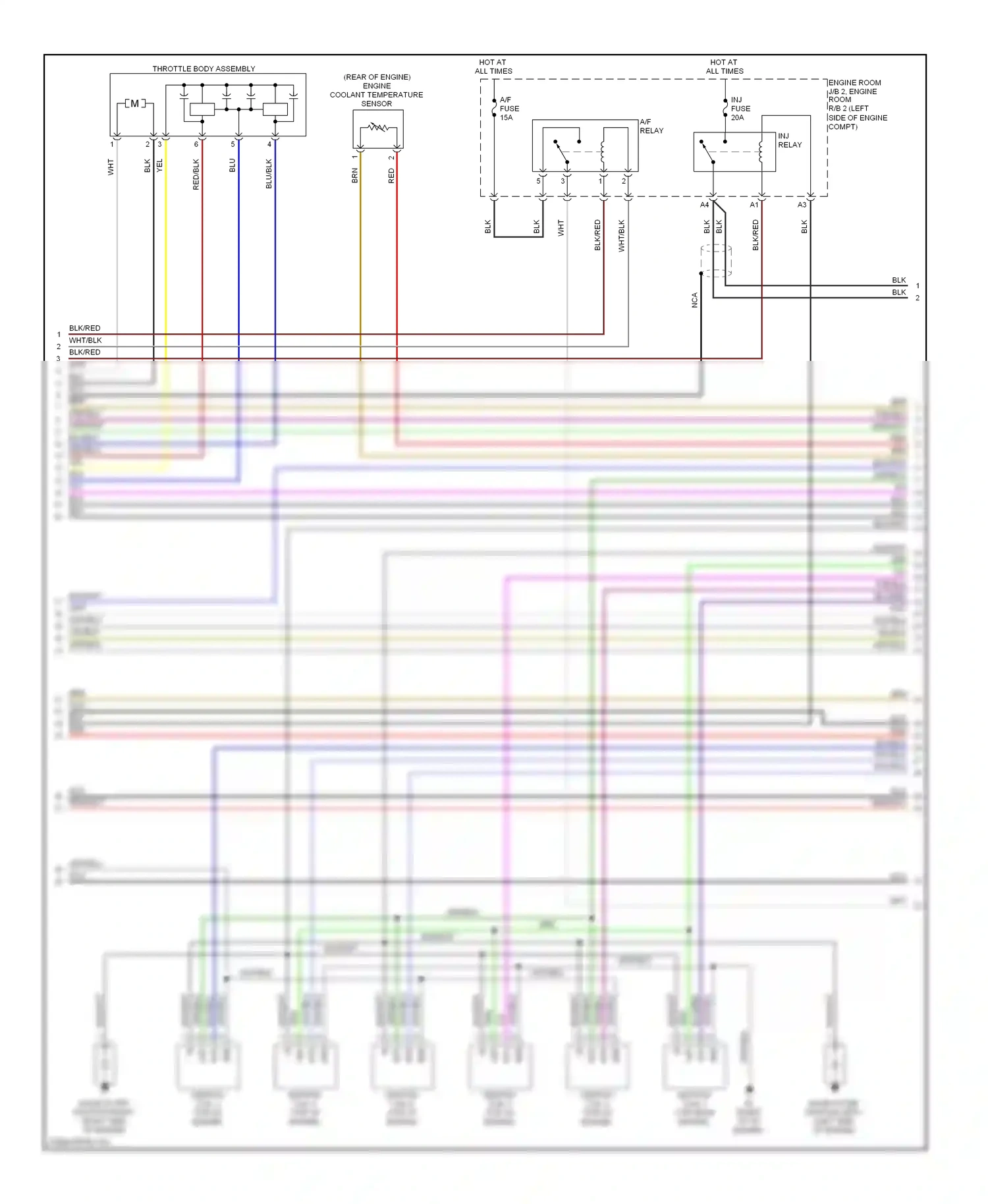 Wiring diagram throttle body assembly for Lexus IS II facelift (2008-2010) (4 of 4)
