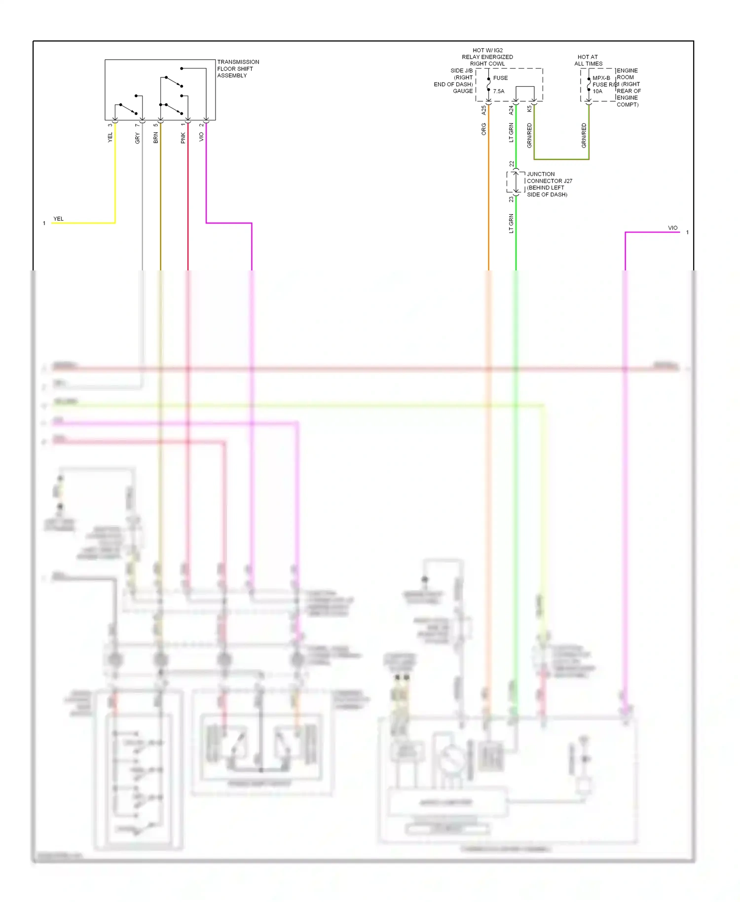 Wiring diagram vio for Lexus IS II facelift (2008-2010) (87 of 99)