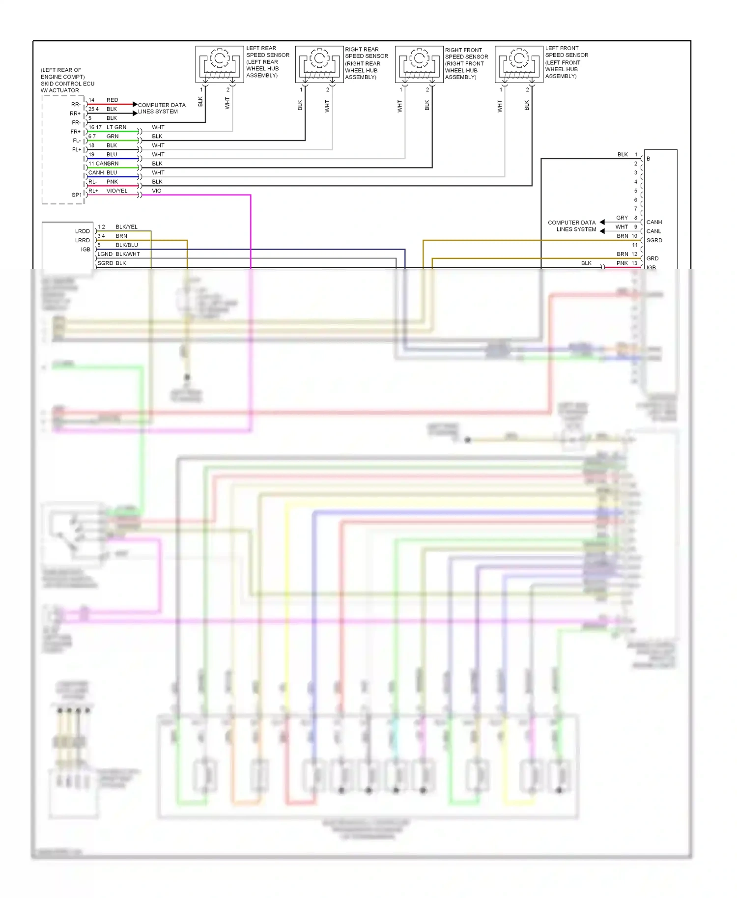 Wiring diagram vio/yel for Lexus IS II facelift (2008-2010) (3 of 3)