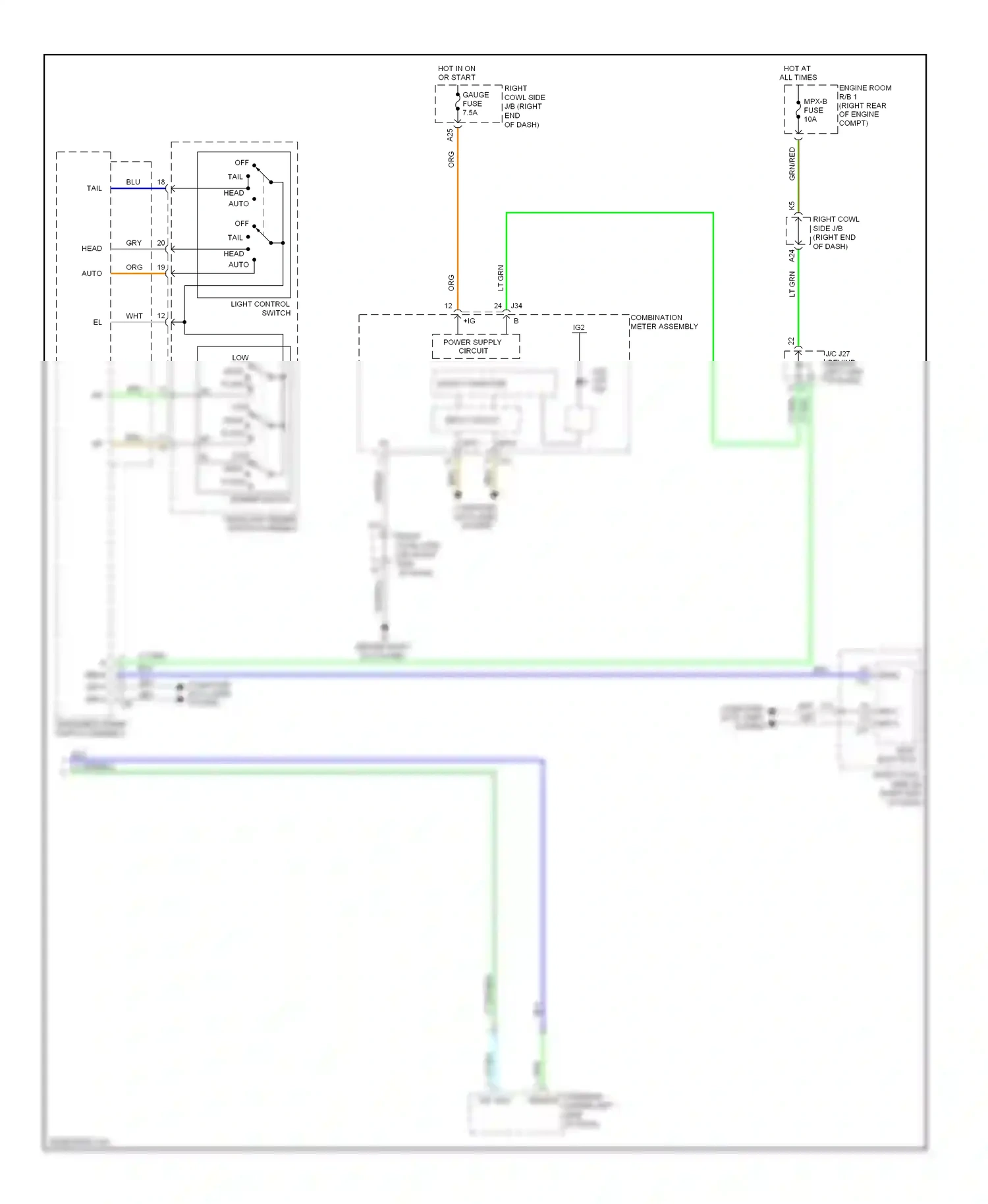 Wiring diagram wht for Lexus IS II facelift (2008-2010) (42 of 136)
