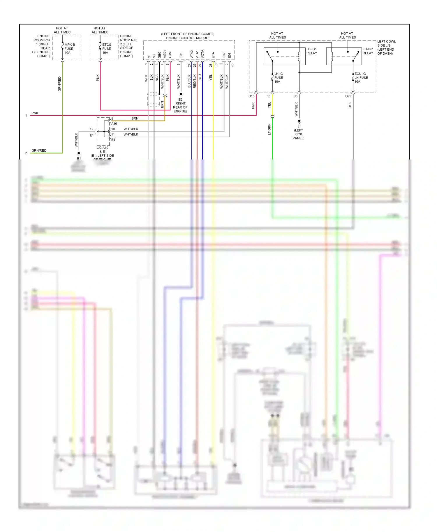 Wiring diagram wht for Lexus IS II facelift (2008-2010) (23 of 136)