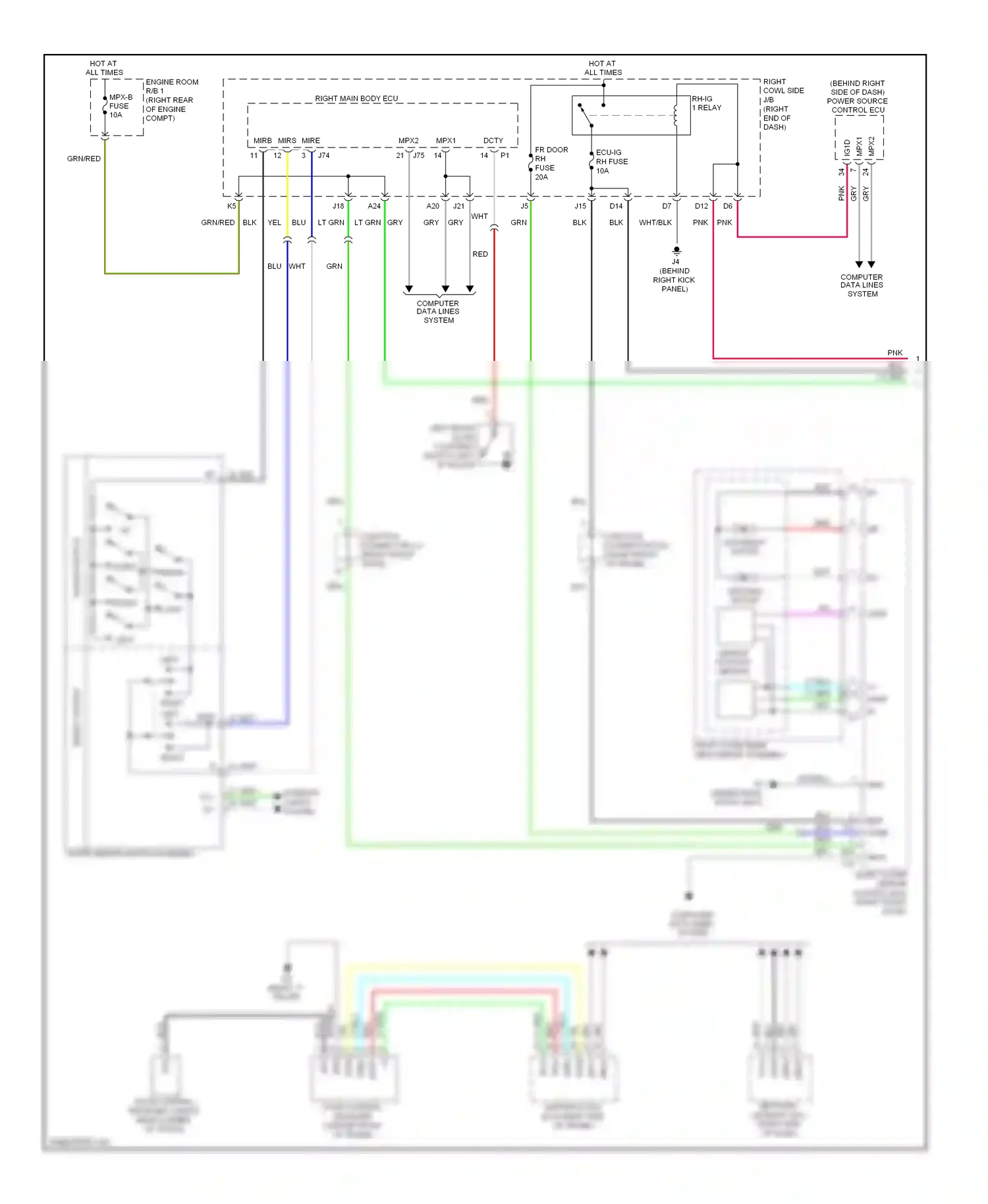 Wiring diagram wht for Lexus IS II facelift (2008-2010) (59 of 136)