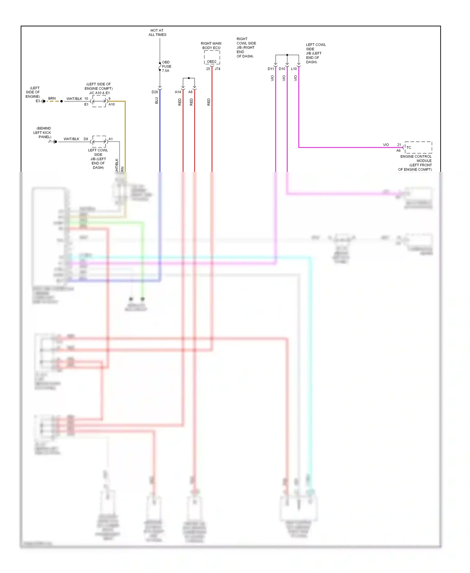 Wiring diagram wht/blk for Lexus IS II facelift (2008-2010) (26 of 139)