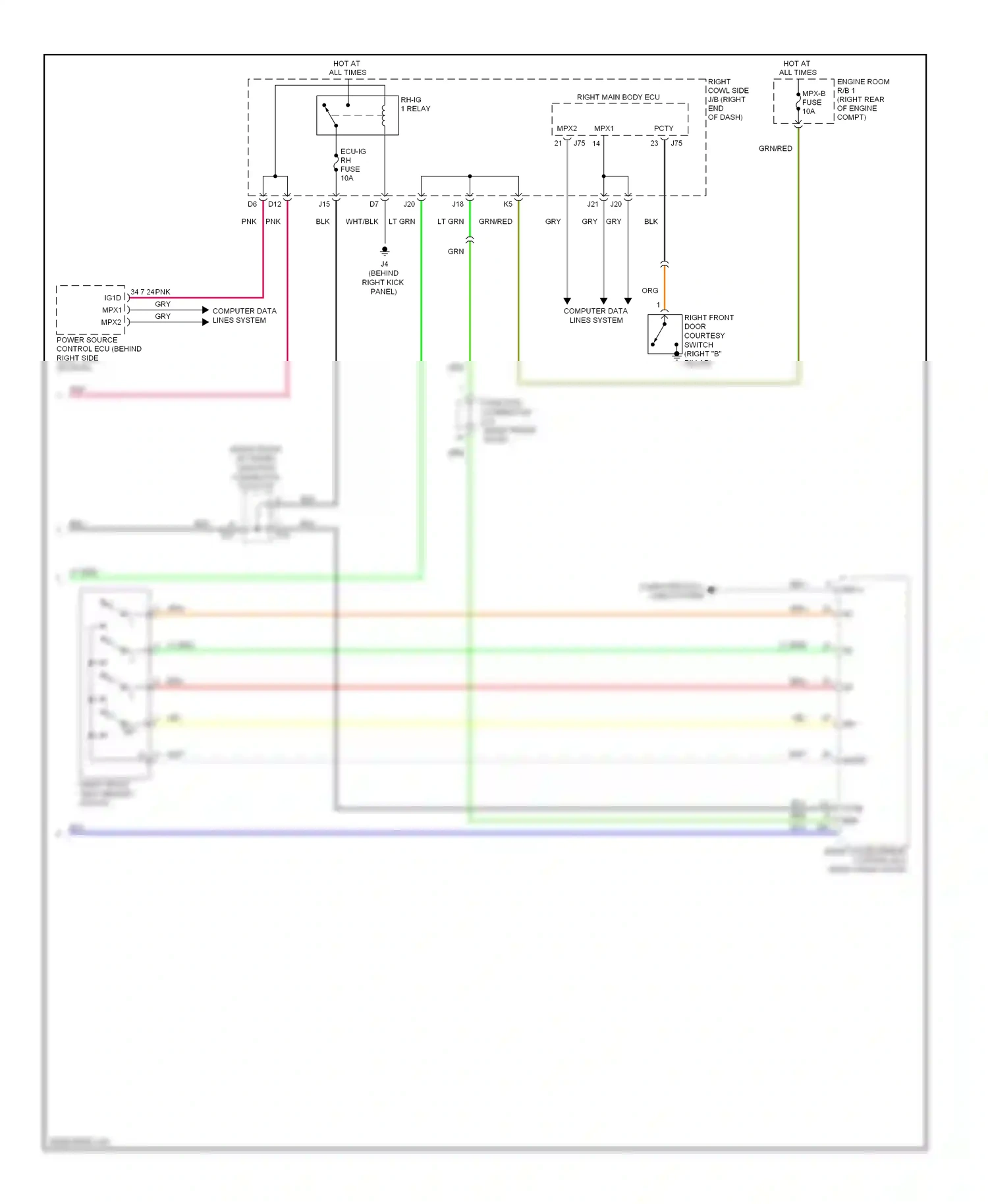 Wiring diagram wht/blk for Lexus IS II facelift (2008-2010) (70 of 139)