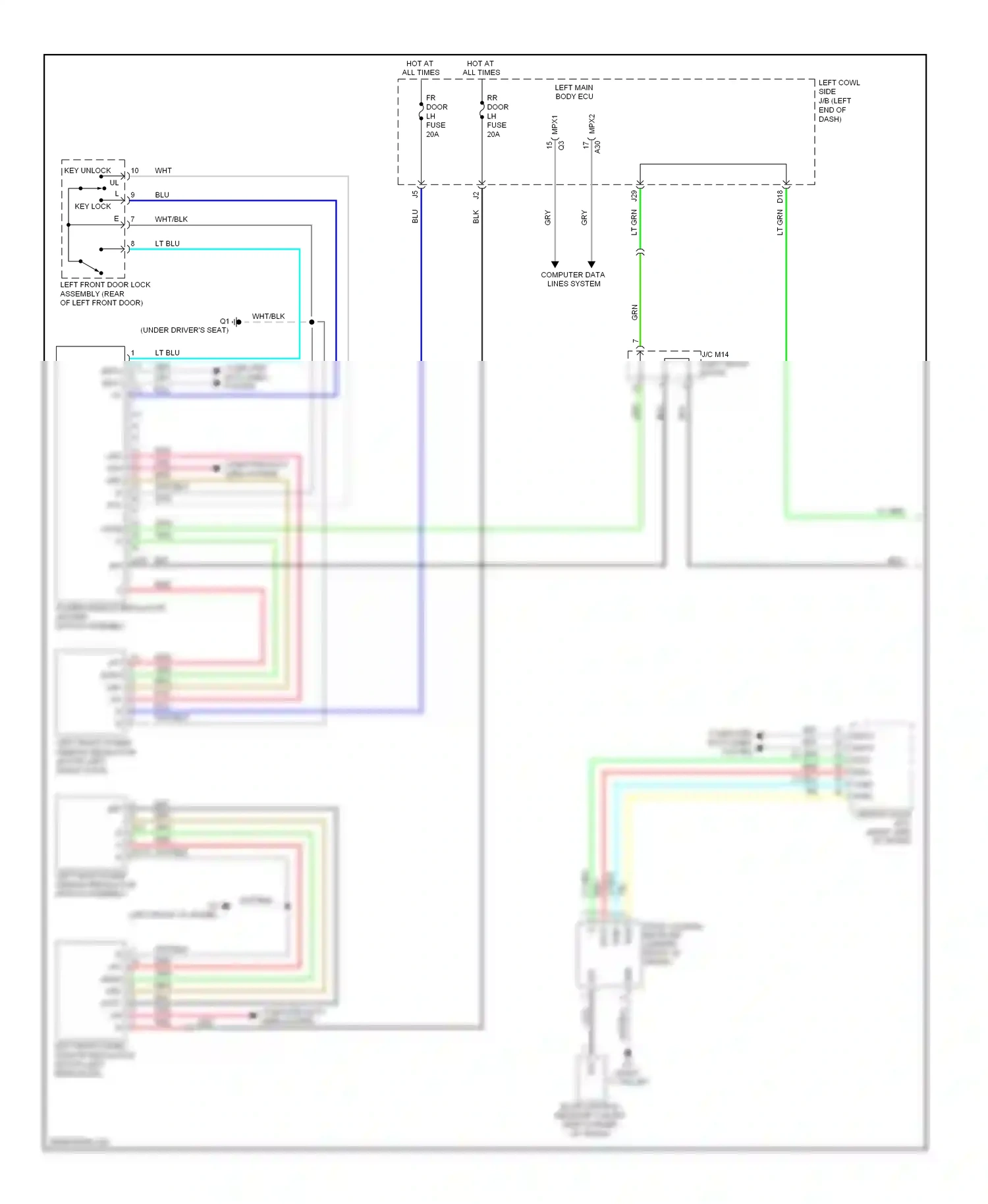 Wiring diagram yel for Lexus IS II facelift (2008-2010) (77 of 116)