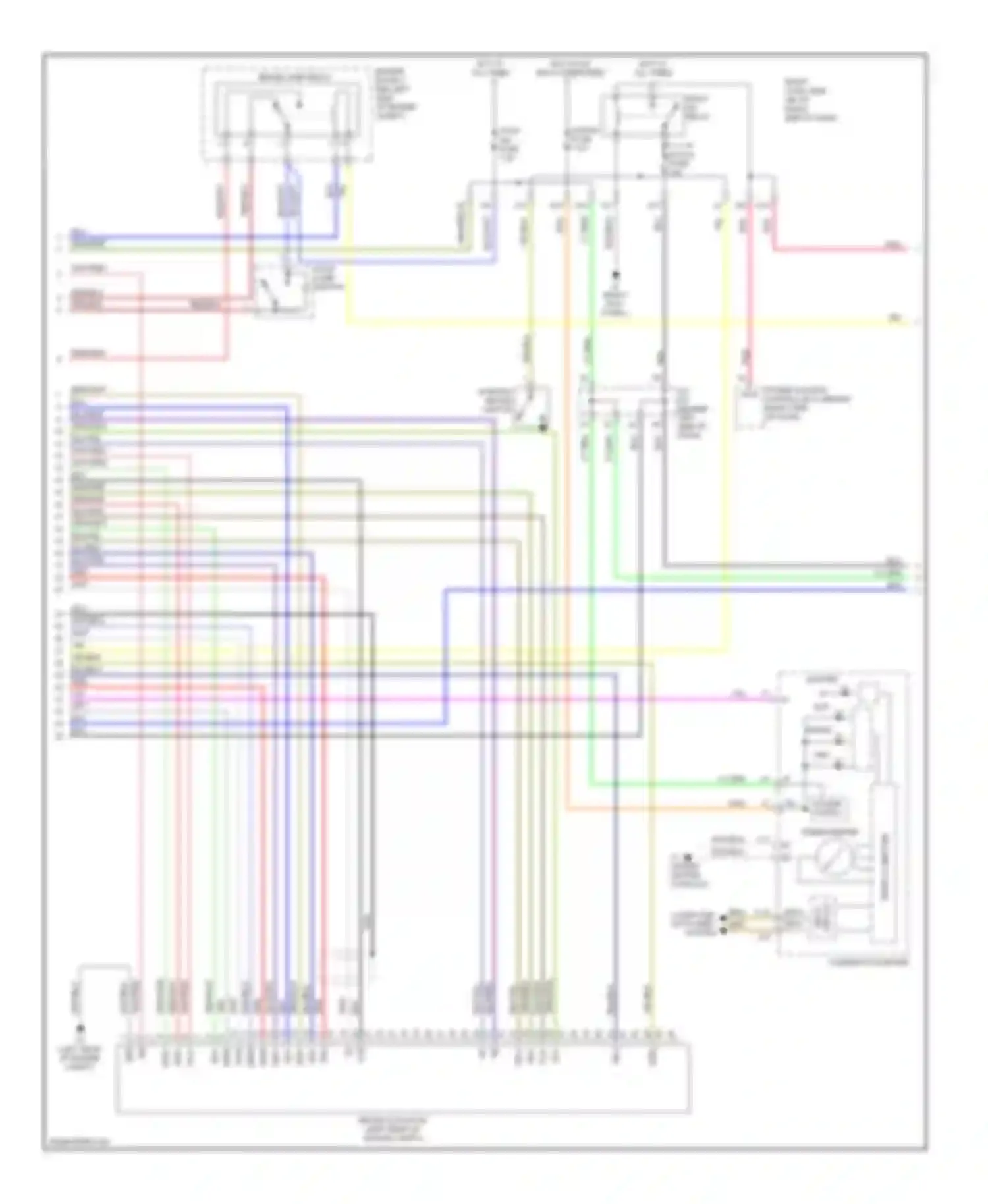 IS Lexus II (2005-2008): Anti-lock brakes circuit, without vehicle dynamics integrated management (2 of 3)