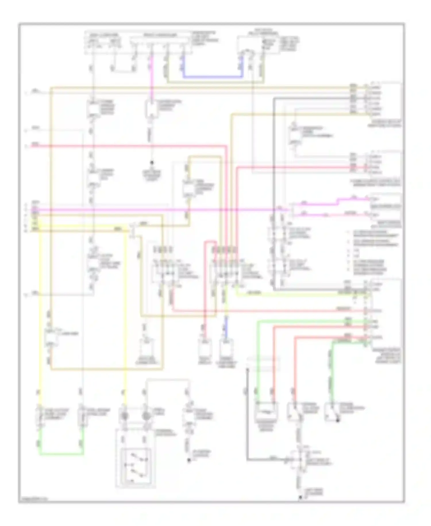 IS Lexus II (2005-2008): Instrument cluster circuit (2 of 2)