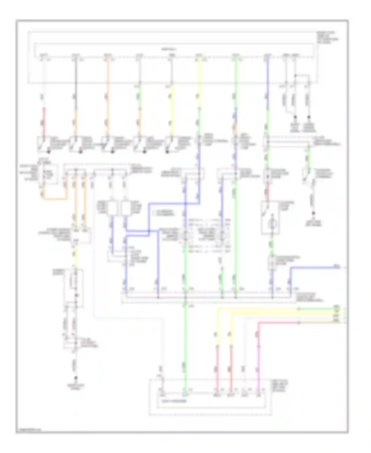 IS Lexus II (2005-2008): Courtesy lamps circuit (1 of 2)