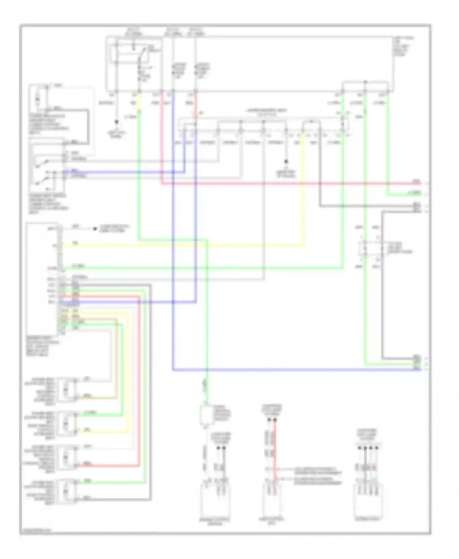 IS Lexus II (2005-2008): Driver"s memory seat circuit (1 of 2)
