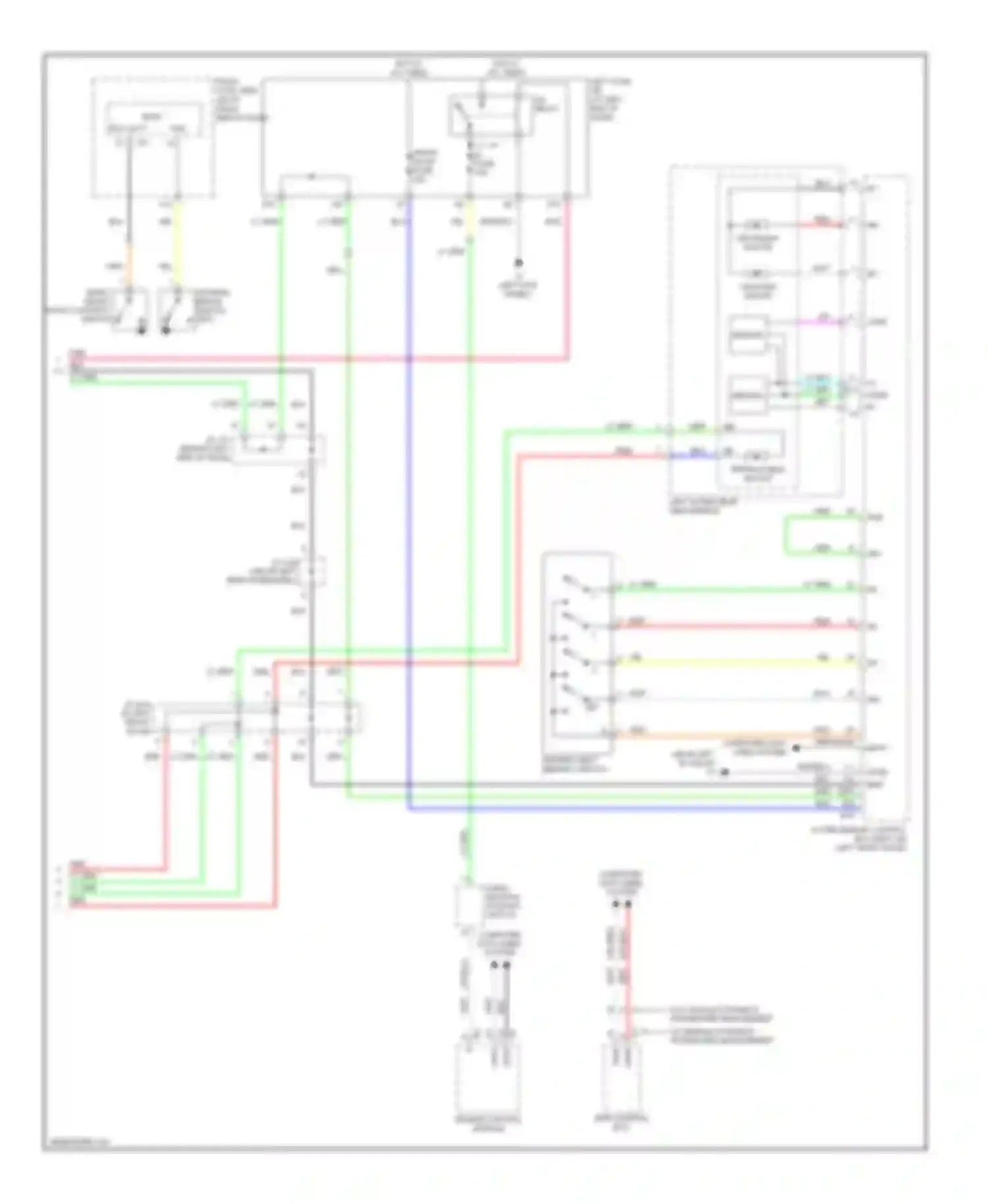 IS Lexus II (2005-2008): Memory mirrors circuit (2 of 2)