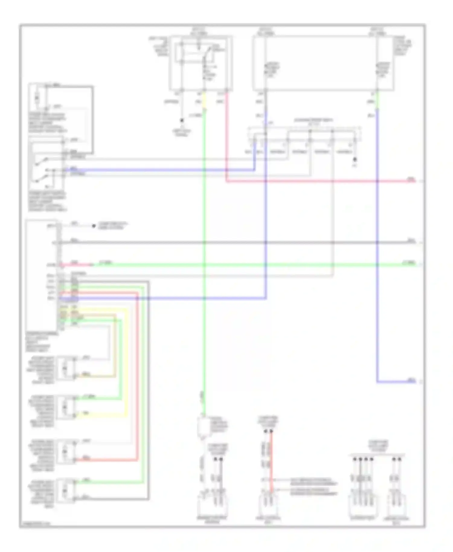 IS Lexus II (2005-2008): Passenger"s memory seat circuit (1 of 2)