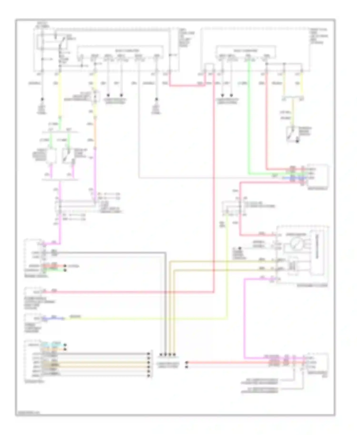 IS Lexus II (2005-2008): Rear view monitoring circuit